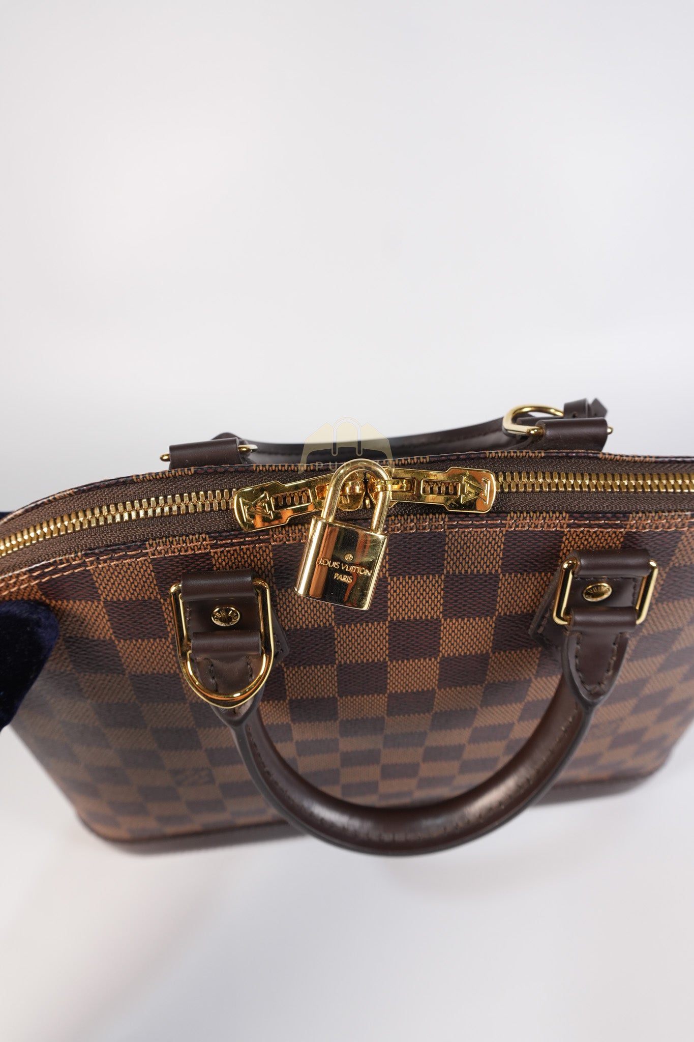 Alma PM in Damier Ebene Canvas (No Strap) (Microchip) | Purse Maison Luxury Bags Shop
