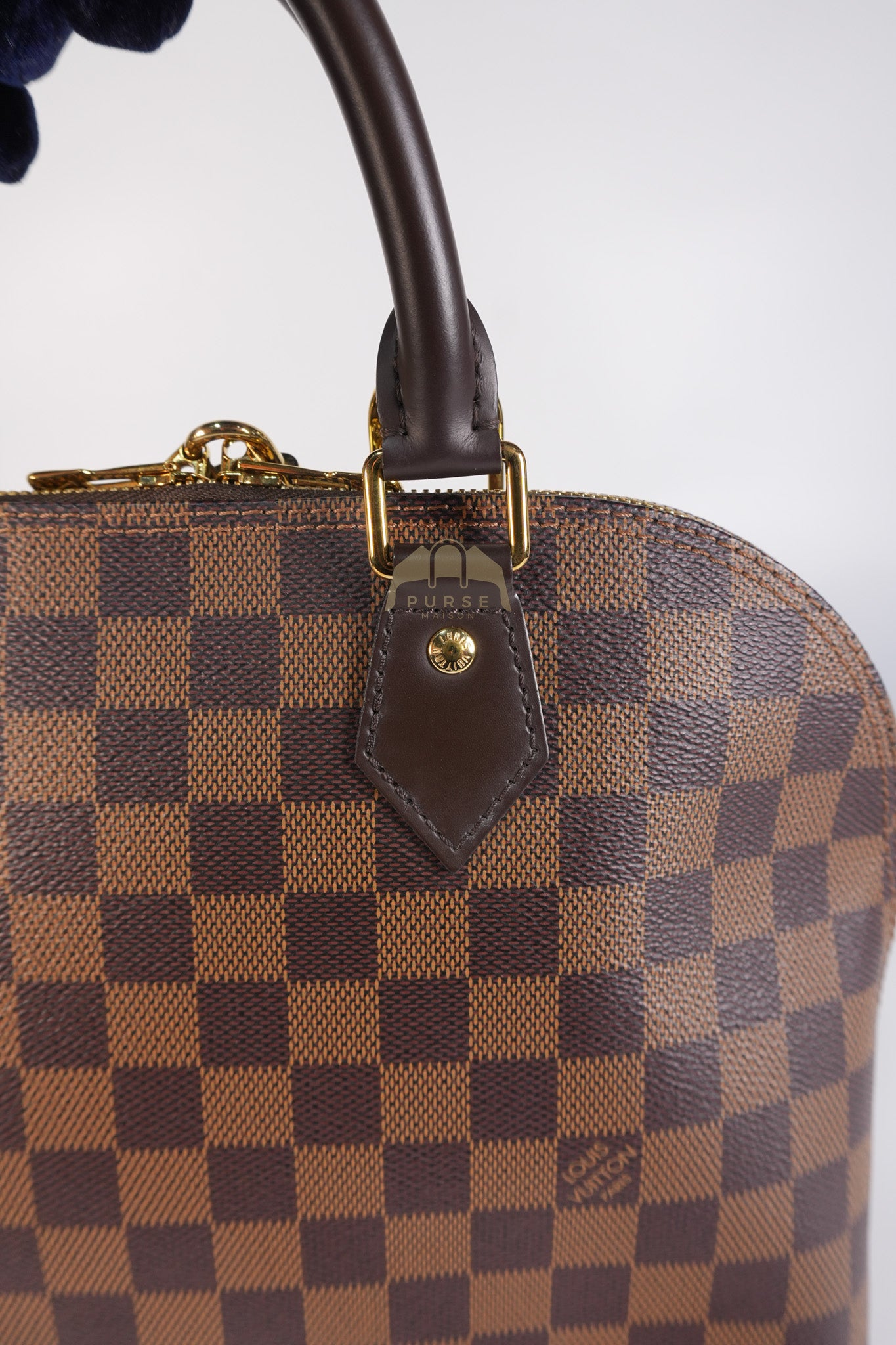 Alma PM in Damier Ebene Canvas (No Strap) (Microchip) | Purse Maison Luxury Bags Shop