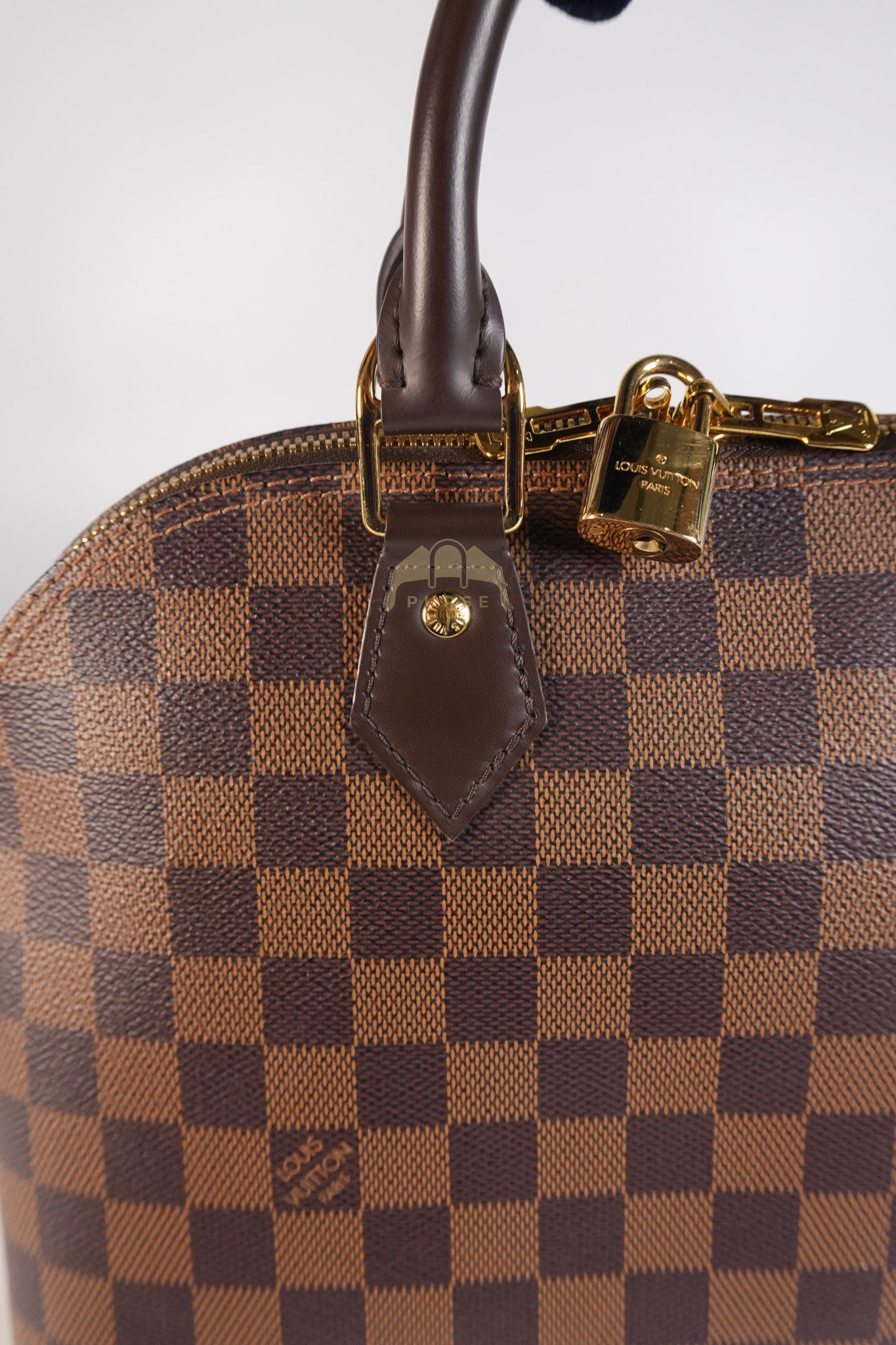 Alma PM in Damier Ebene Canvas (No Strap) (Microchip) | Purse Maison Luxury Bags Shop