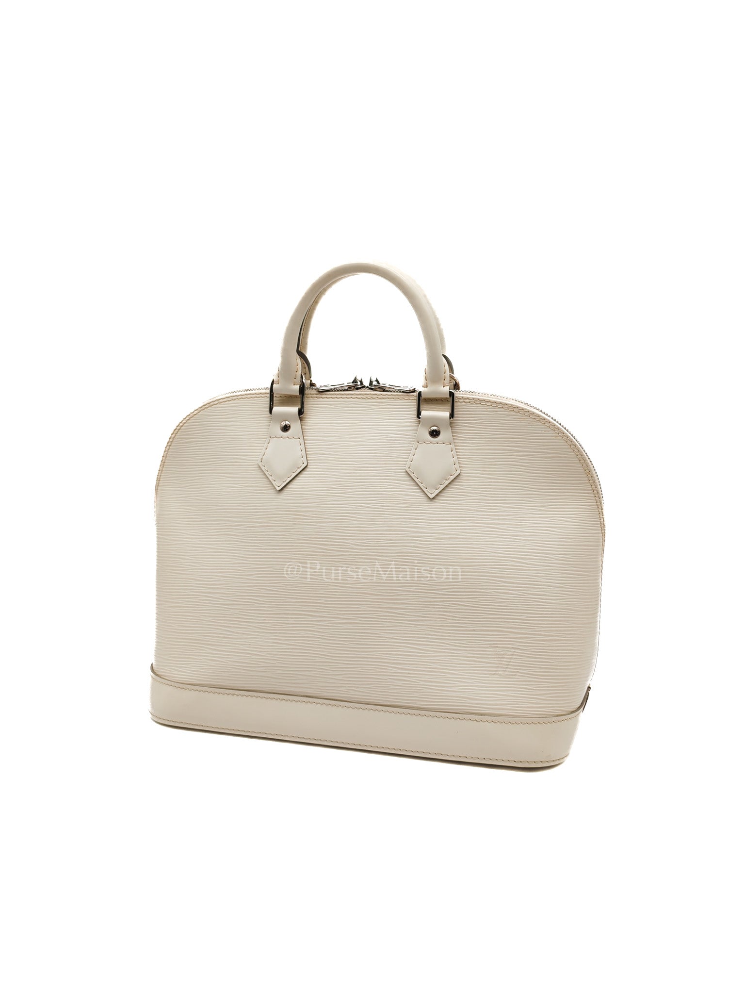 Alma PM in Ivoire Epi Leather & Silver Hardware (Date Code: FL2047) | Purse Maison Luxury Bags Shop