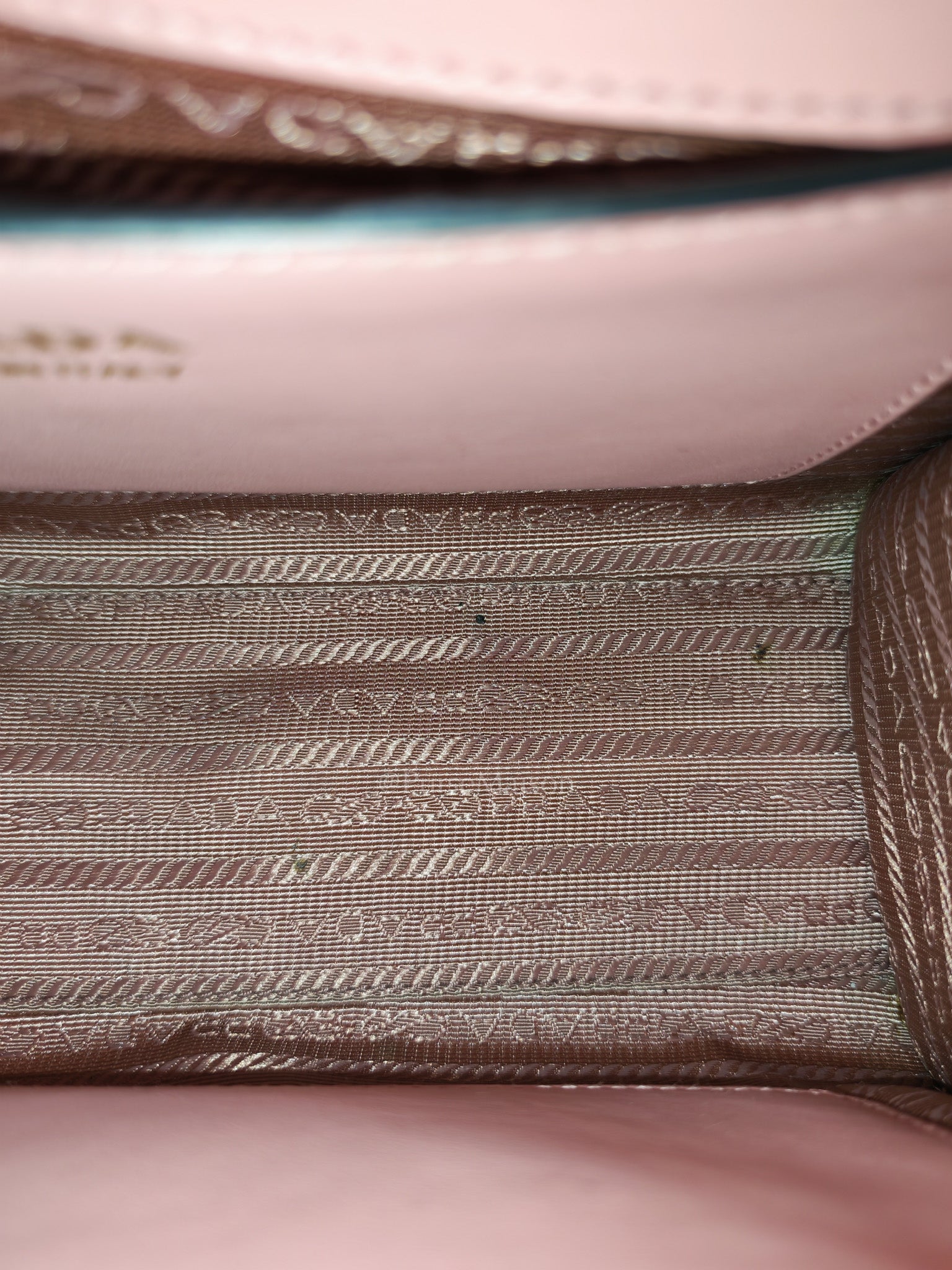Prada Monochrome Envelope Flap Chain Shoulder Bag in Pink Cuir Calfskin Leather and Gold Hardware