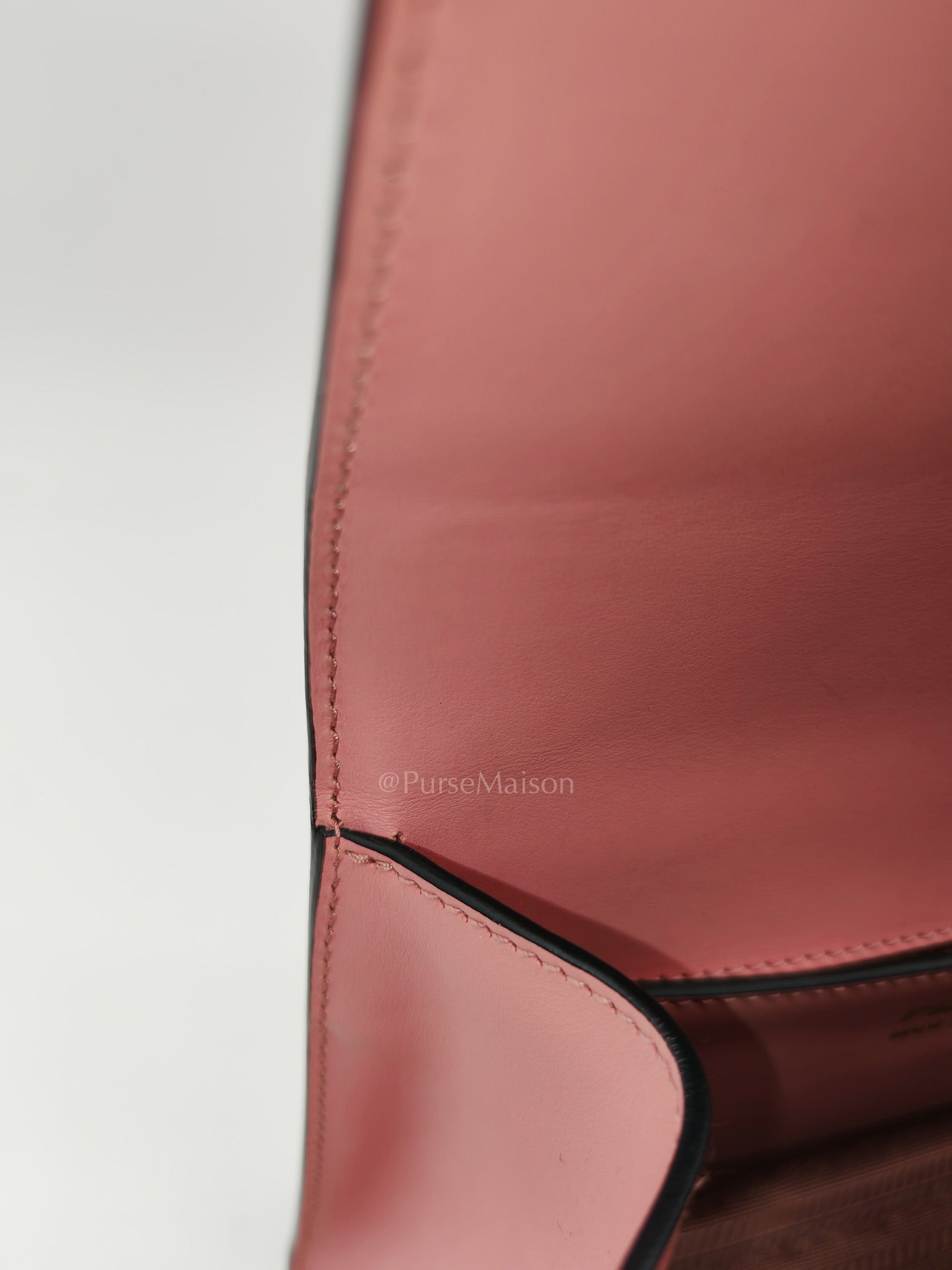 Prada Monochrome Envelope Flap Chain Shoulder Bag in Pink Cuir Calfskin Leather and Gold Hardware