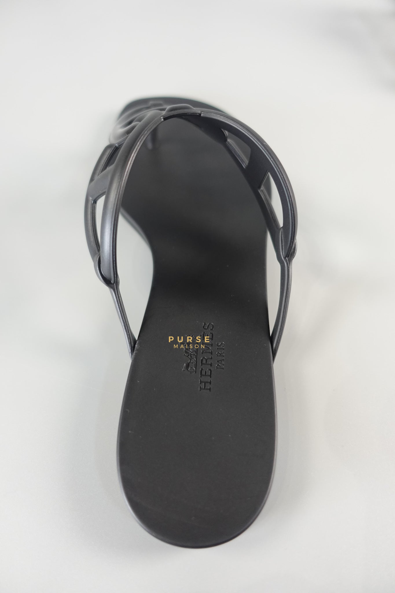 Aloha Flat Sandals Black Size 38 (24.5cm) | Purse Maison Luxury Bags Shop