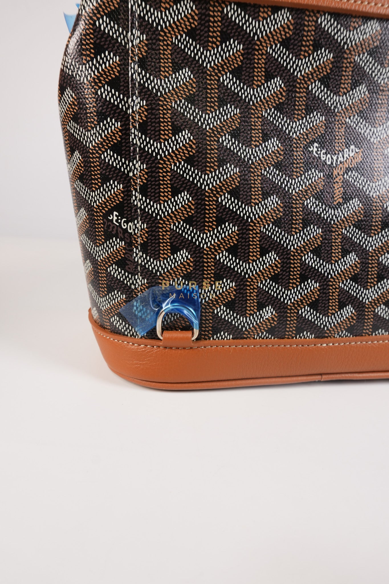 Alpin Mini Backpack in Tan Goyardine Canvas | Purse Maison Luxury Bags Shop