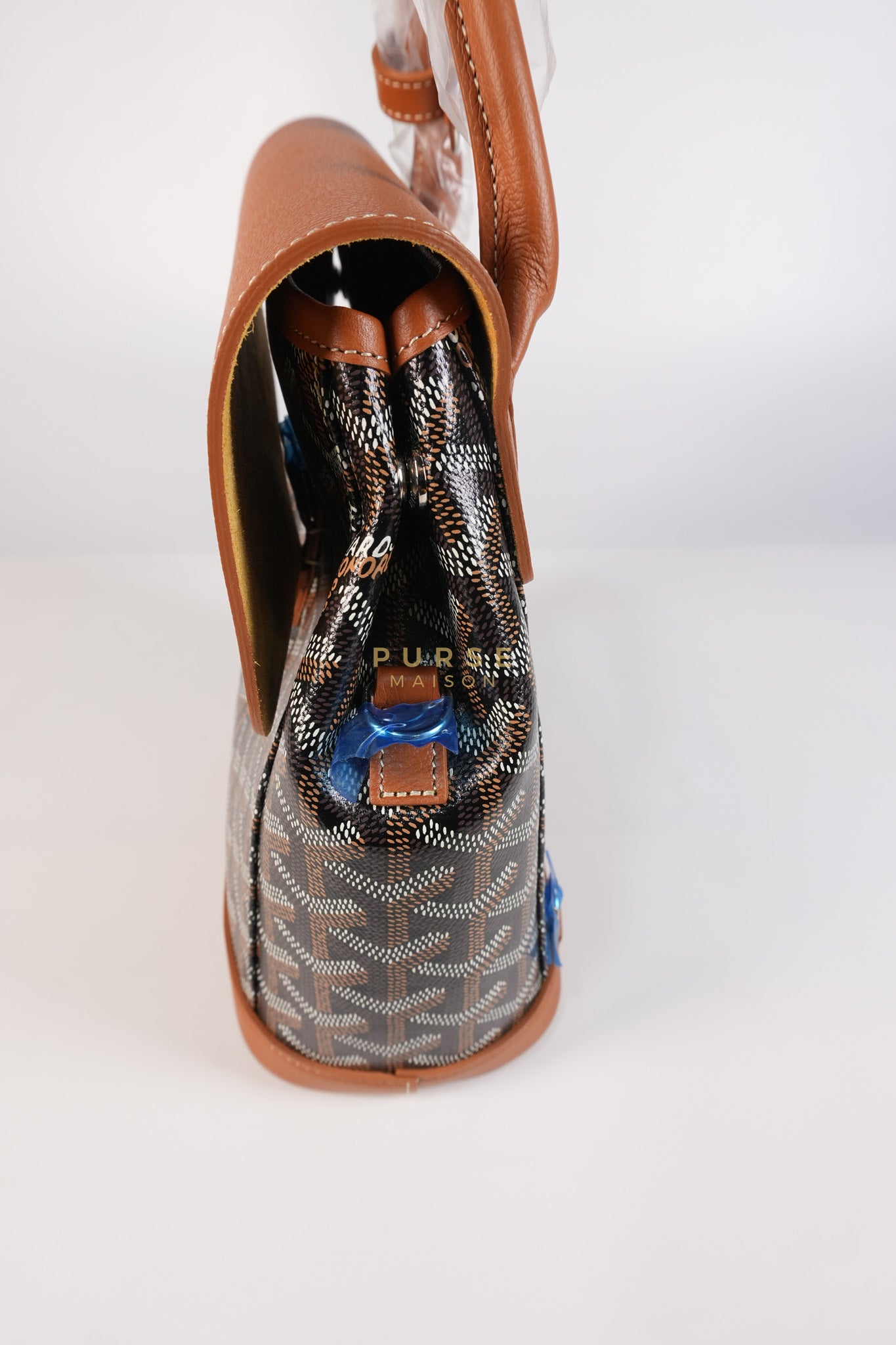 Alpin Mini Backpack in Tan Goyardine Canvas | Purse Maison Luxury Bags Shop