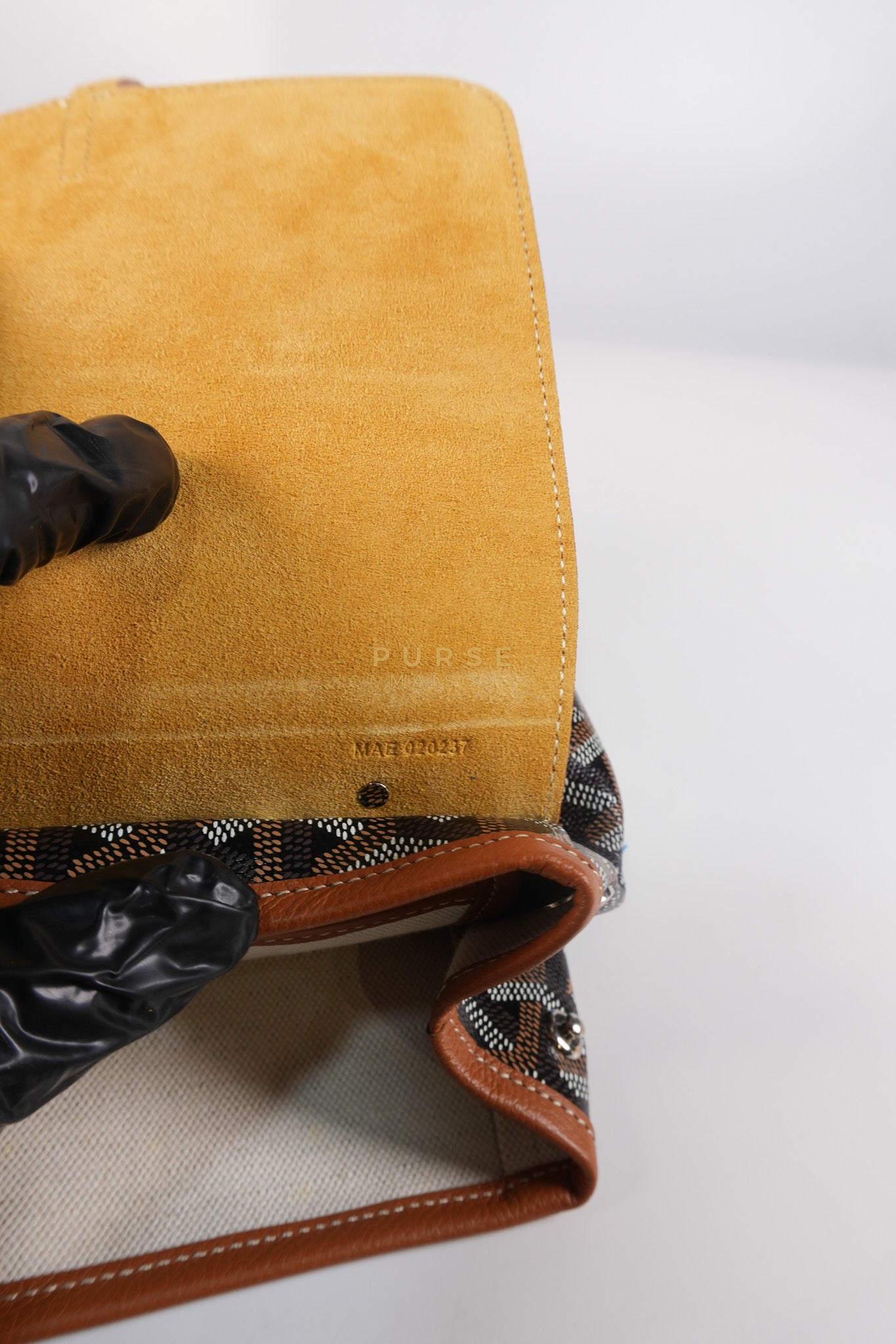 Alpin Mini Backpack in Tan Goyardine Canvas | Purse Maison Luxury Bags Shop