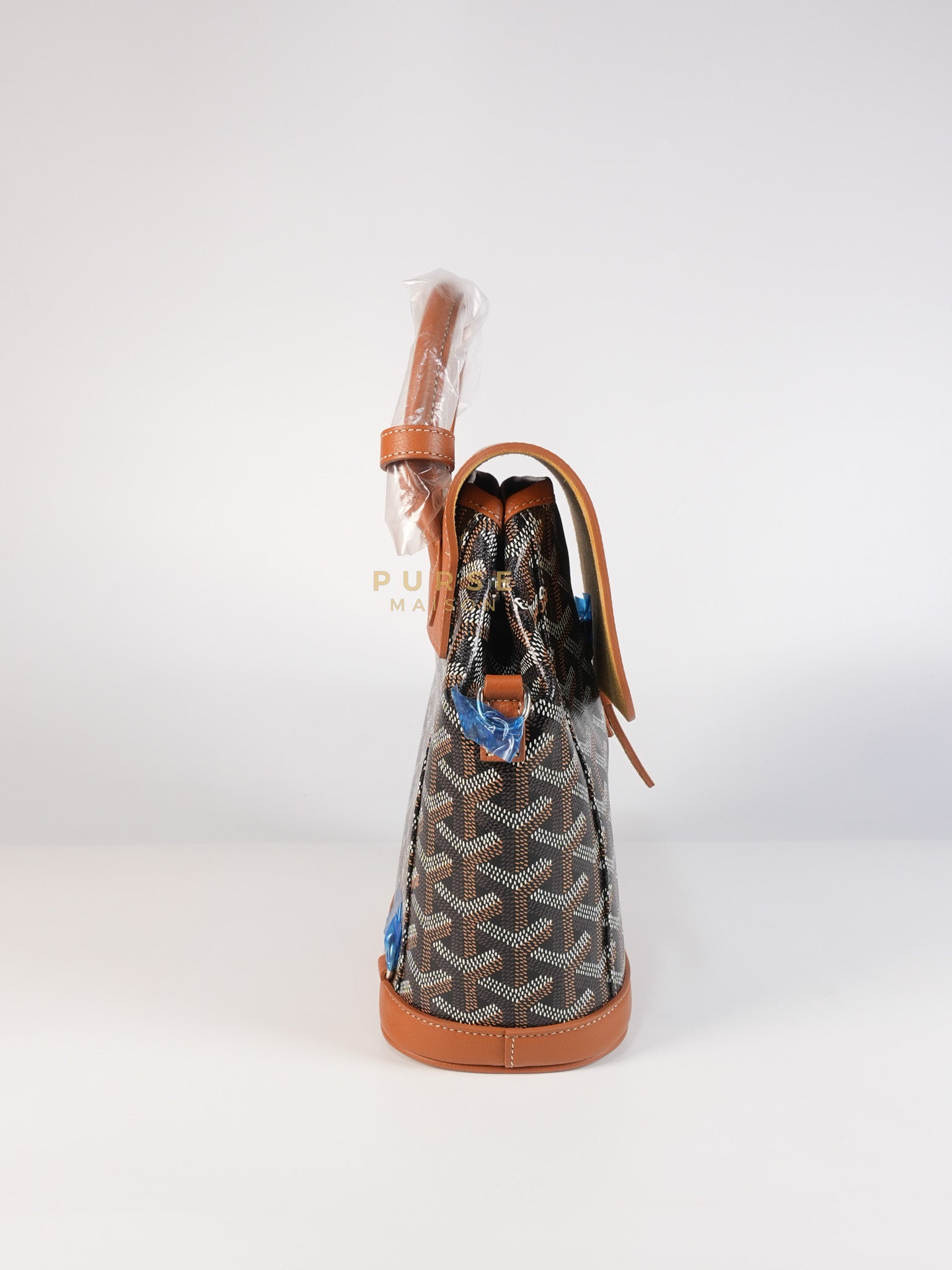 Alpin Mini Backpack in Tan Goyardine Canvas | Purse Maison Luxury Bags Shop