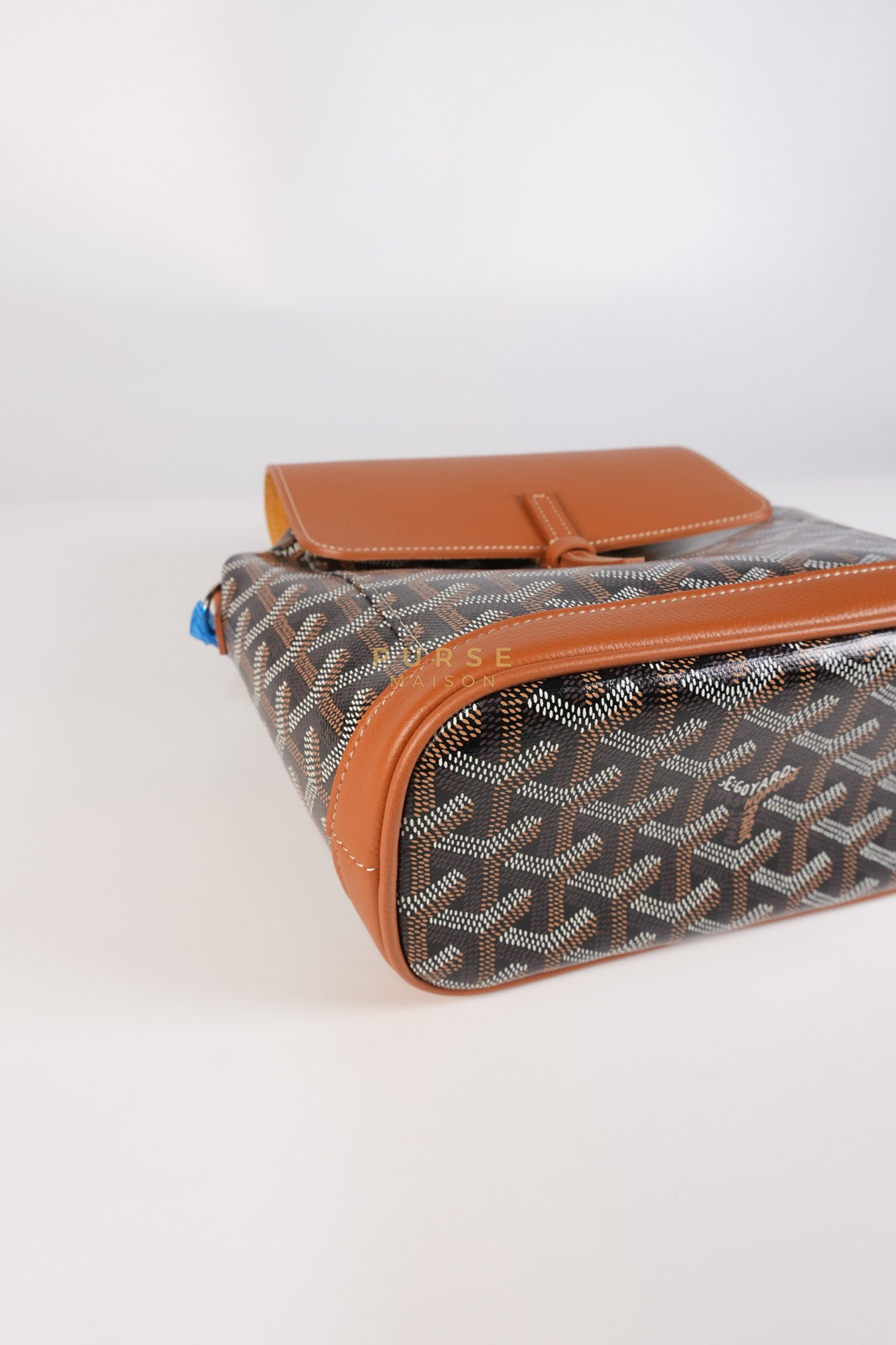 Alpin Mini Backpack in Tan Goyardine Canvas | Purse Maison Luxury Bags Shop