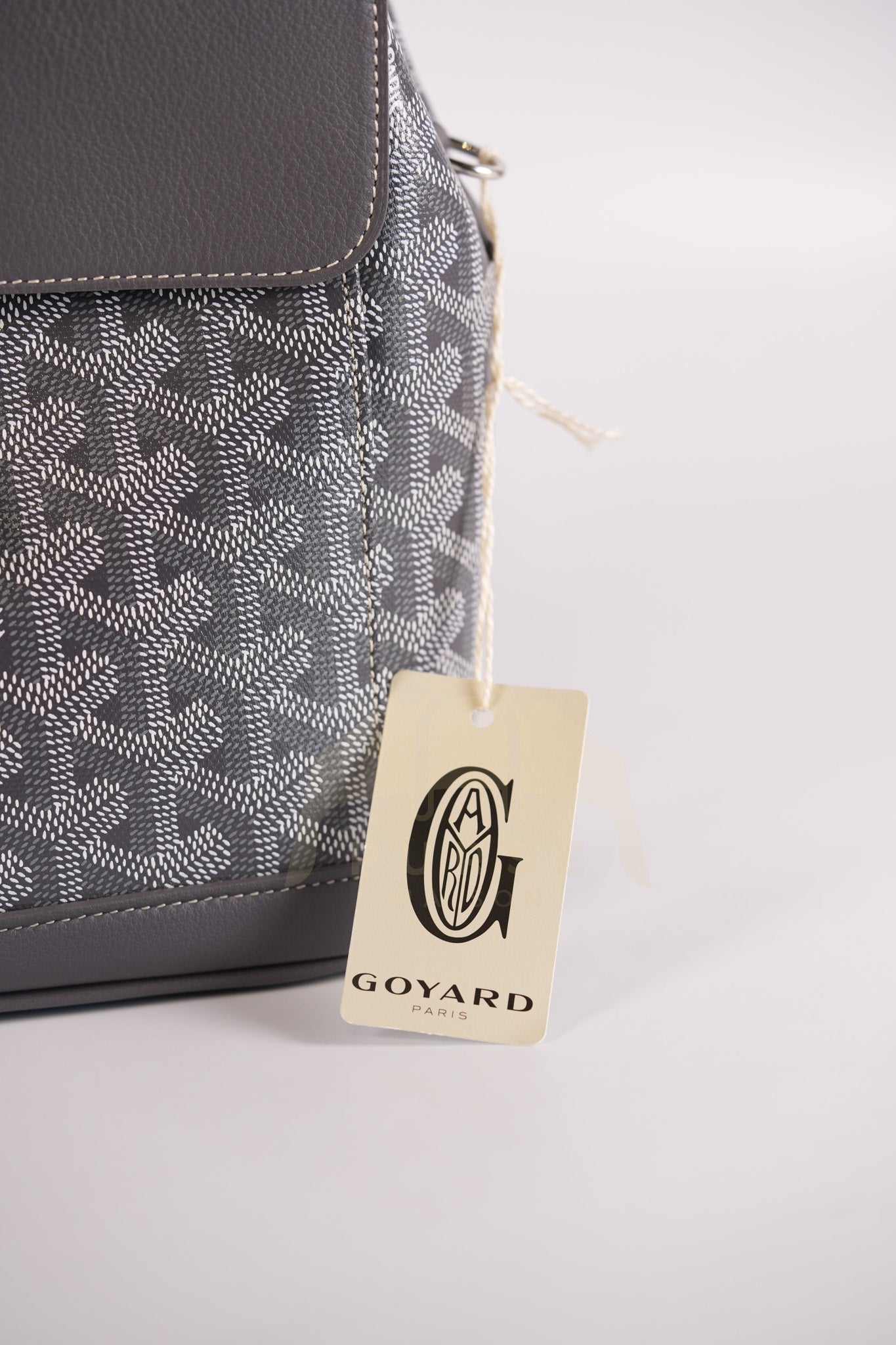 Alpin Mini Gray in Goyardine Canvas Backpack | Purse Maison Luxury Bags Shop