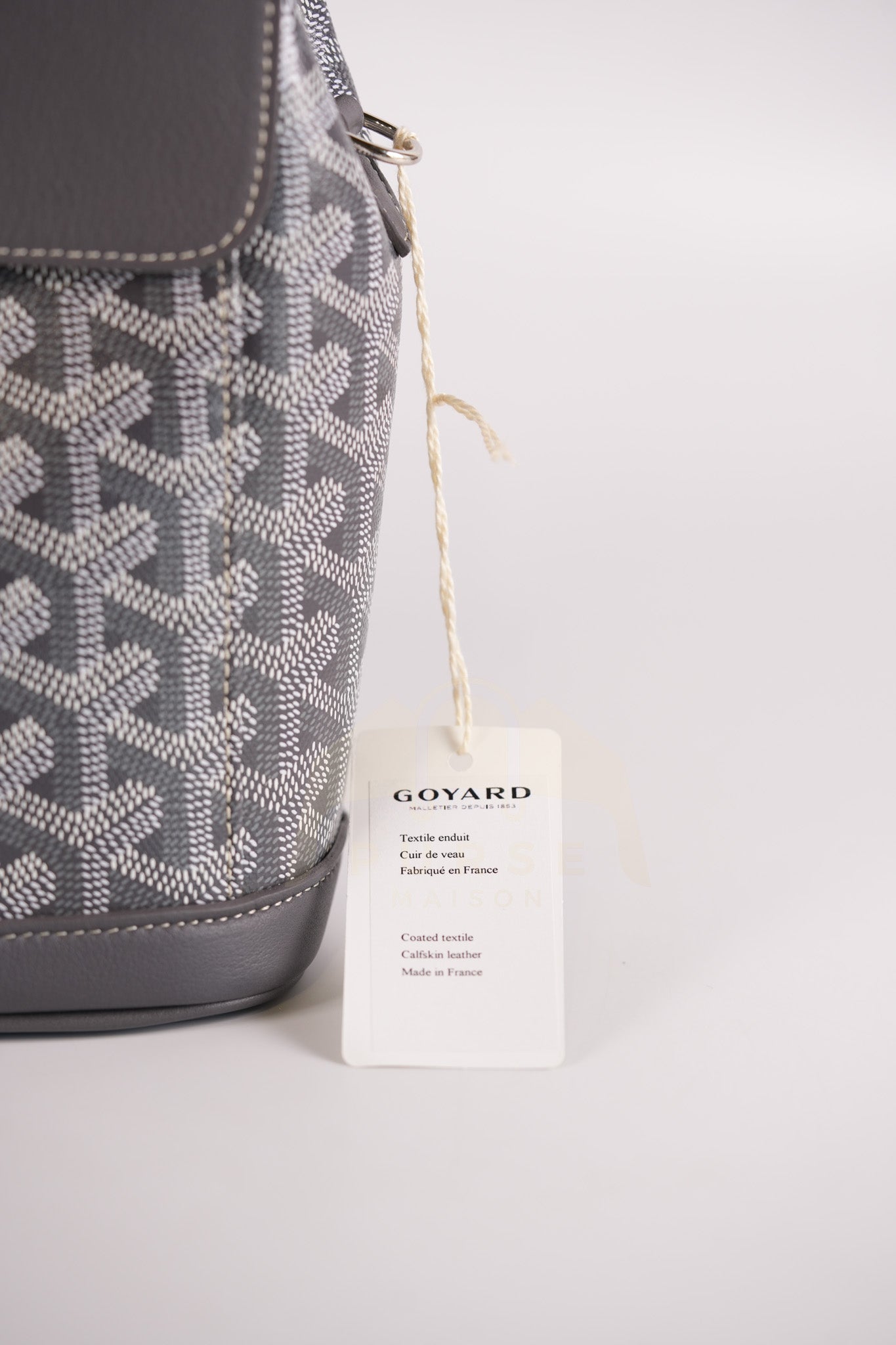 Alpin Mini Gray in Goyardine Canvas Backpack | Purse Maison Luxury Bags Shop