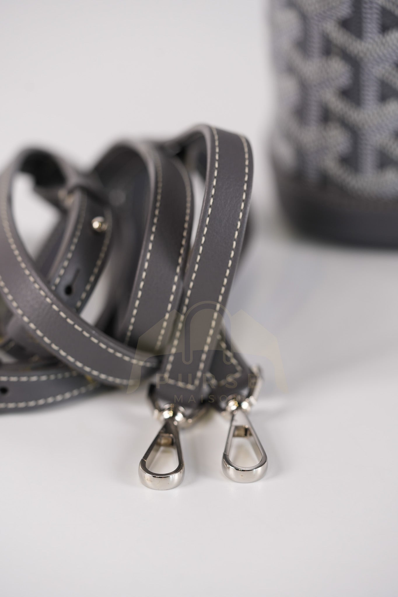 Alpin Mini Gray in Goyardine Canvas Backpack | Purse Maison Luxury Bags Shop