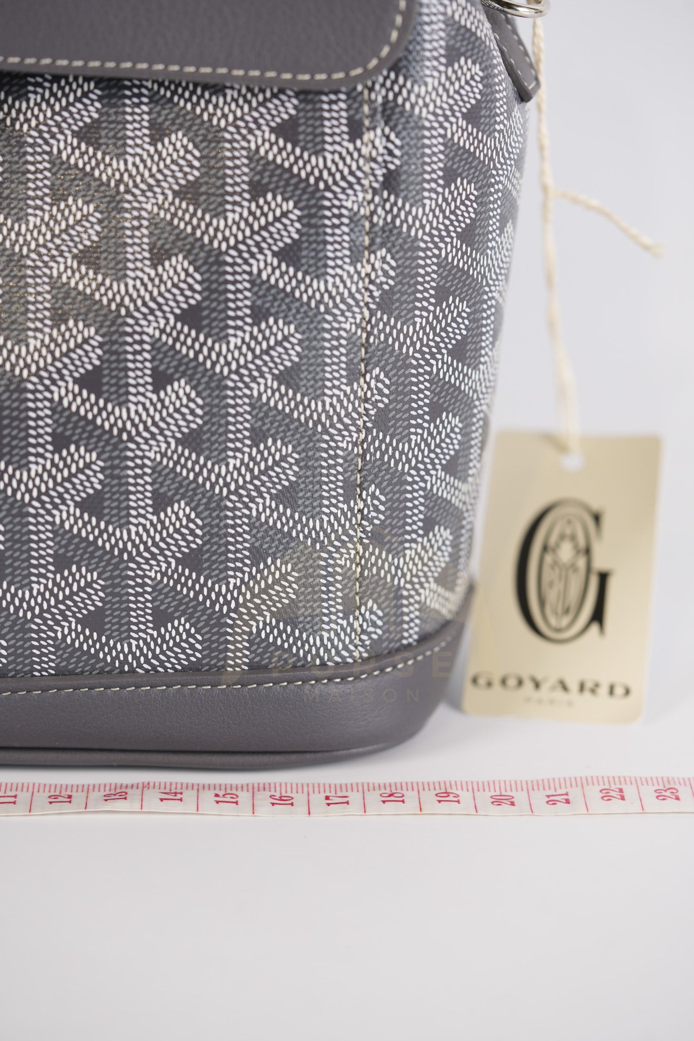 Alpin Mini Gray in Goyardine Canvas Backpack | Purse Maison Luxury Bags Shop