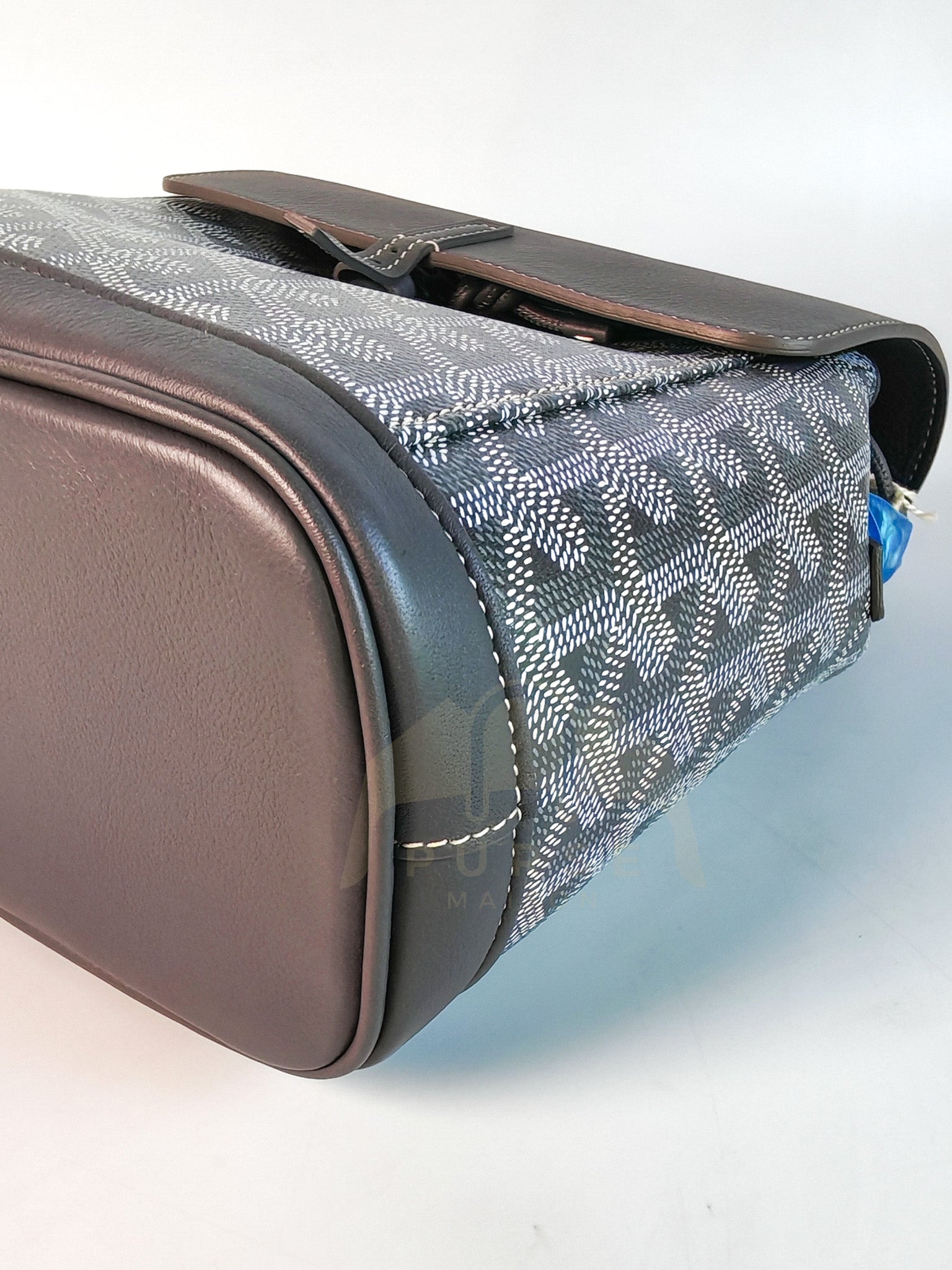 Alpin Mini Gray in Goyardine Canvas Backpack | Purse Maison Luxury Bags Shop