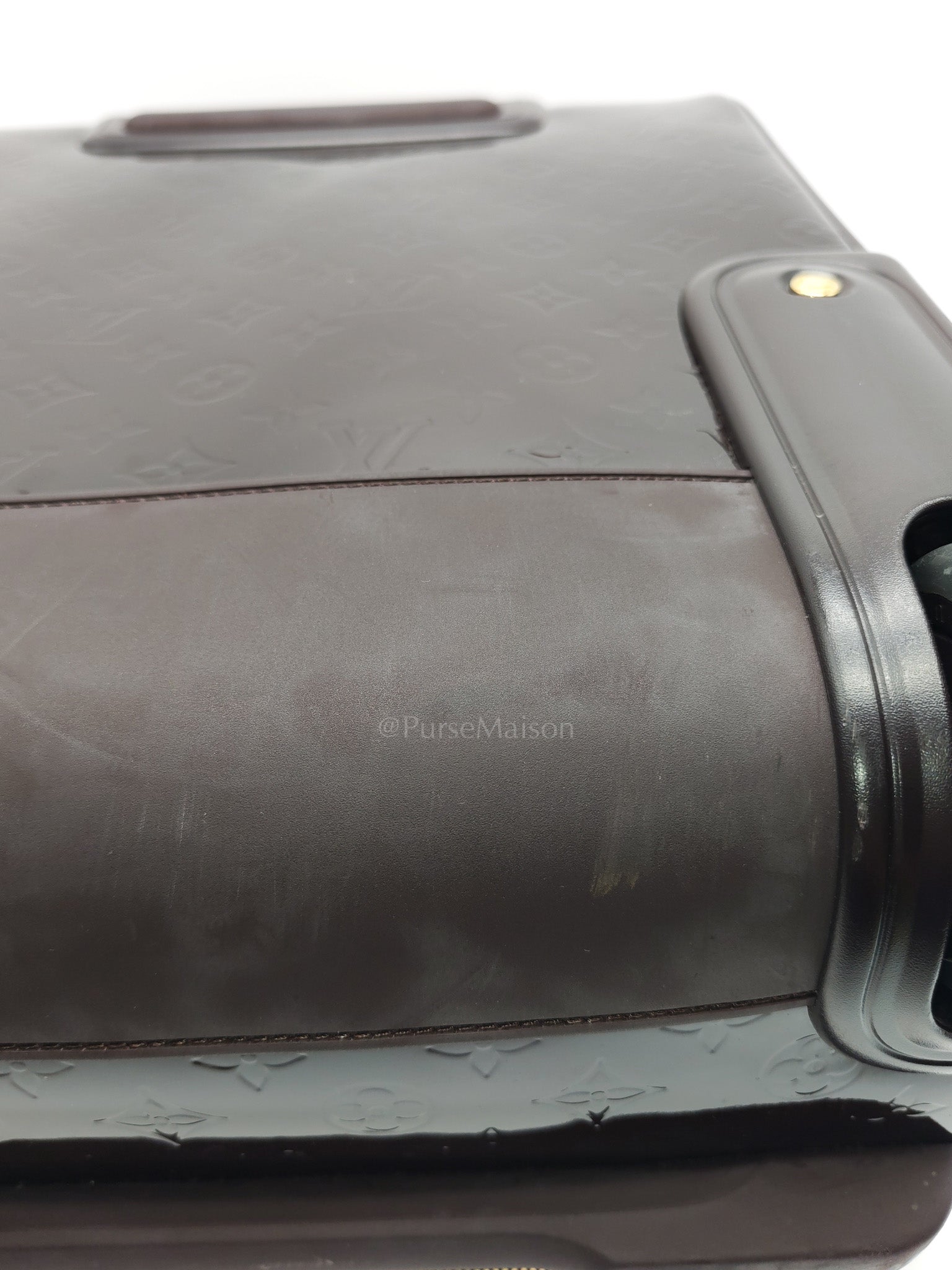 Amarante Monogram Vernis Pegase 45 Burgundy Patent Luggage (Date Code: MB4151) | Purse Maison Luxury Bags Shop
