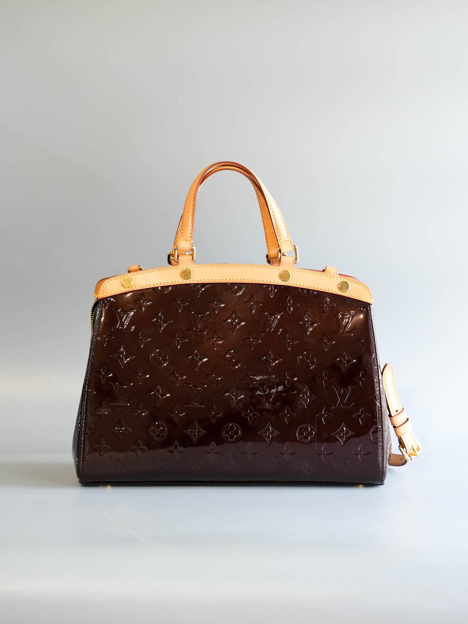 Amarente Monogram Vernis Brea MM (Date code: AA1175) | Purse Maison Luxury Bags Shop