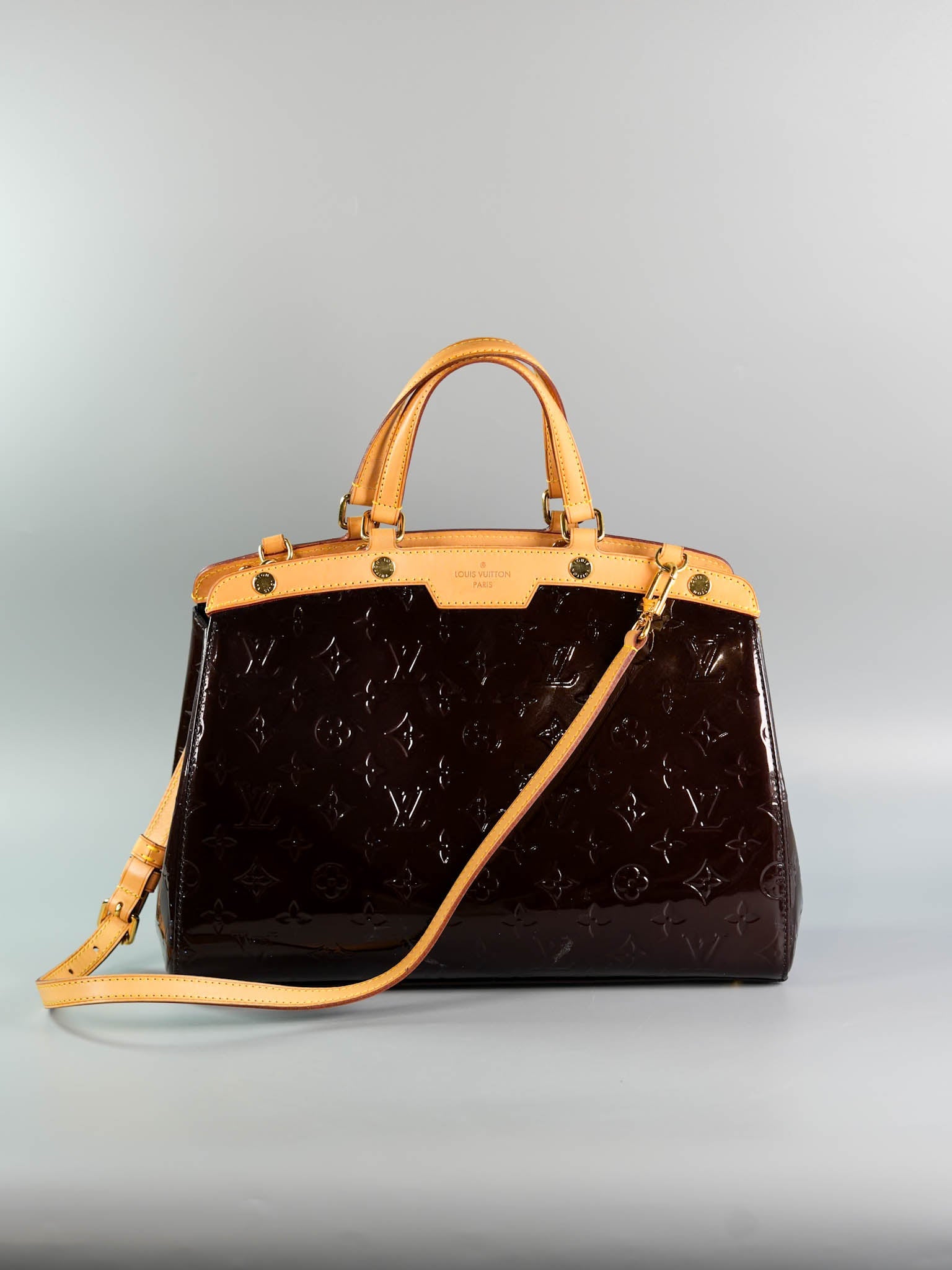 Amarente Monogram Vernis Brea MM (Date code: AA1175) | Purse Maison Luxury Bags Shop