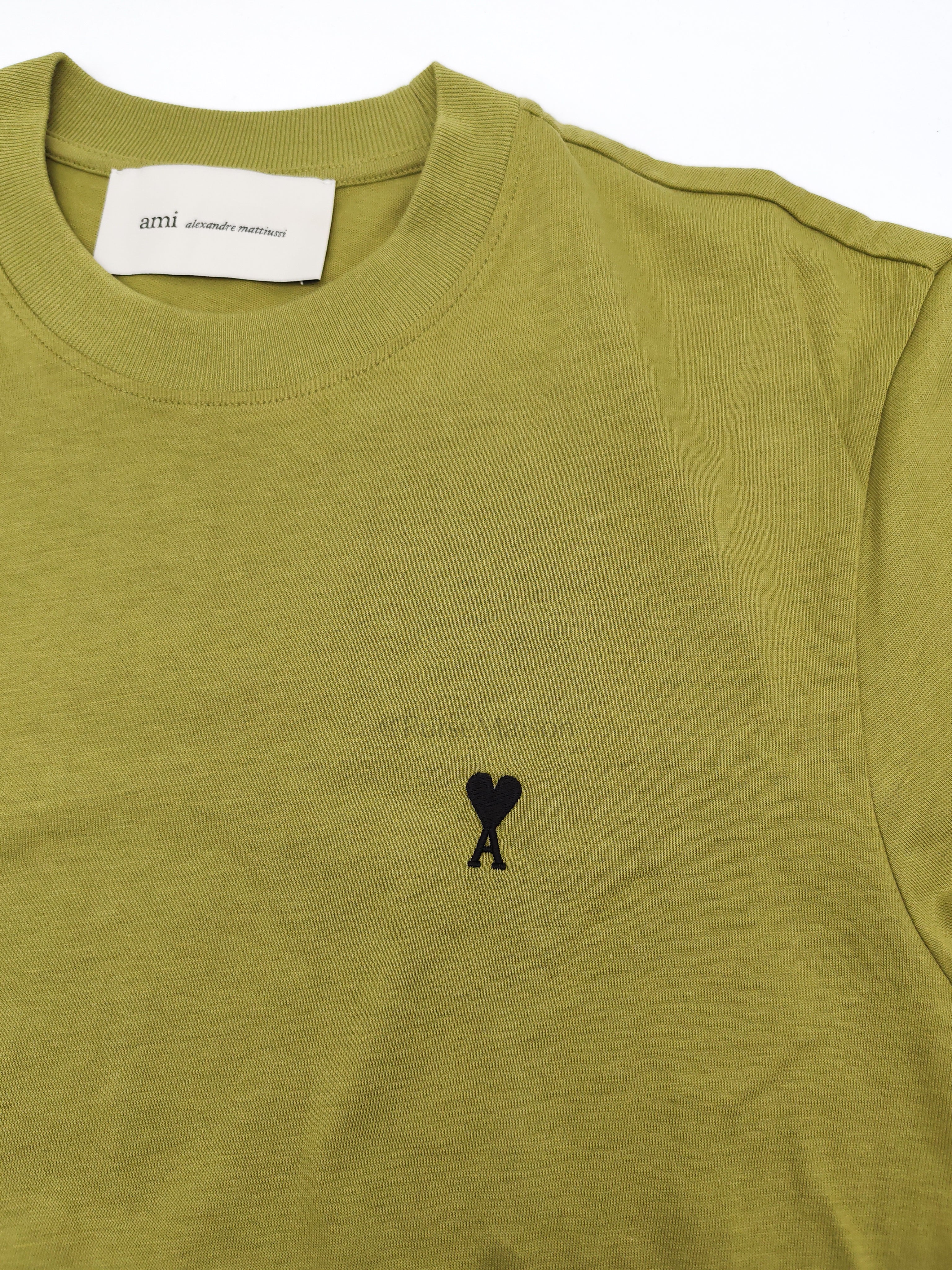 Ami De Coeur Cotton T-Shirt in Avocado Size Small | Purse Maison Luxury Bags Shop