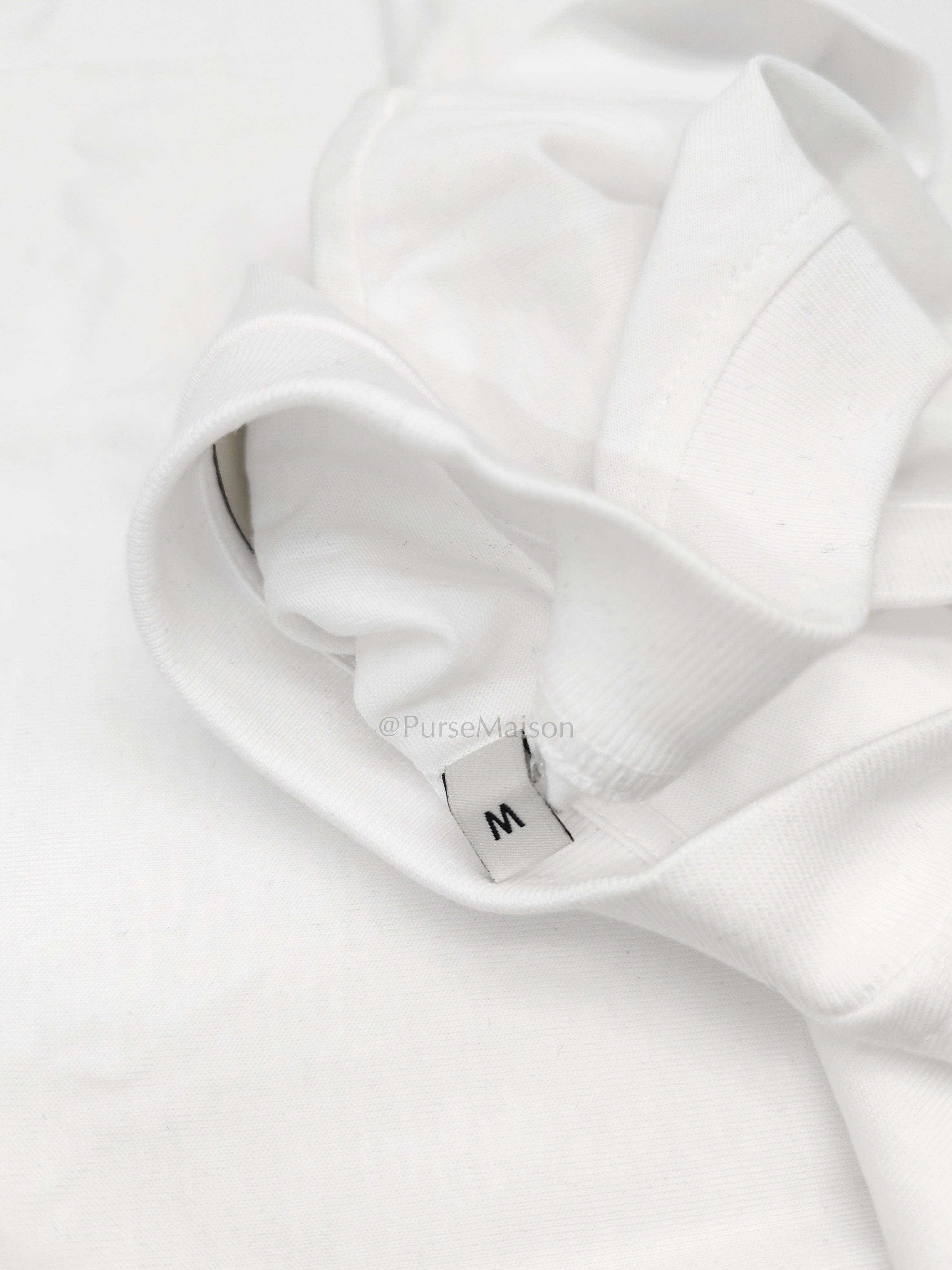 Ami De Coeur Cotton T-Shirt in White Size Medium | Purse Maison Luxury Bags Shop