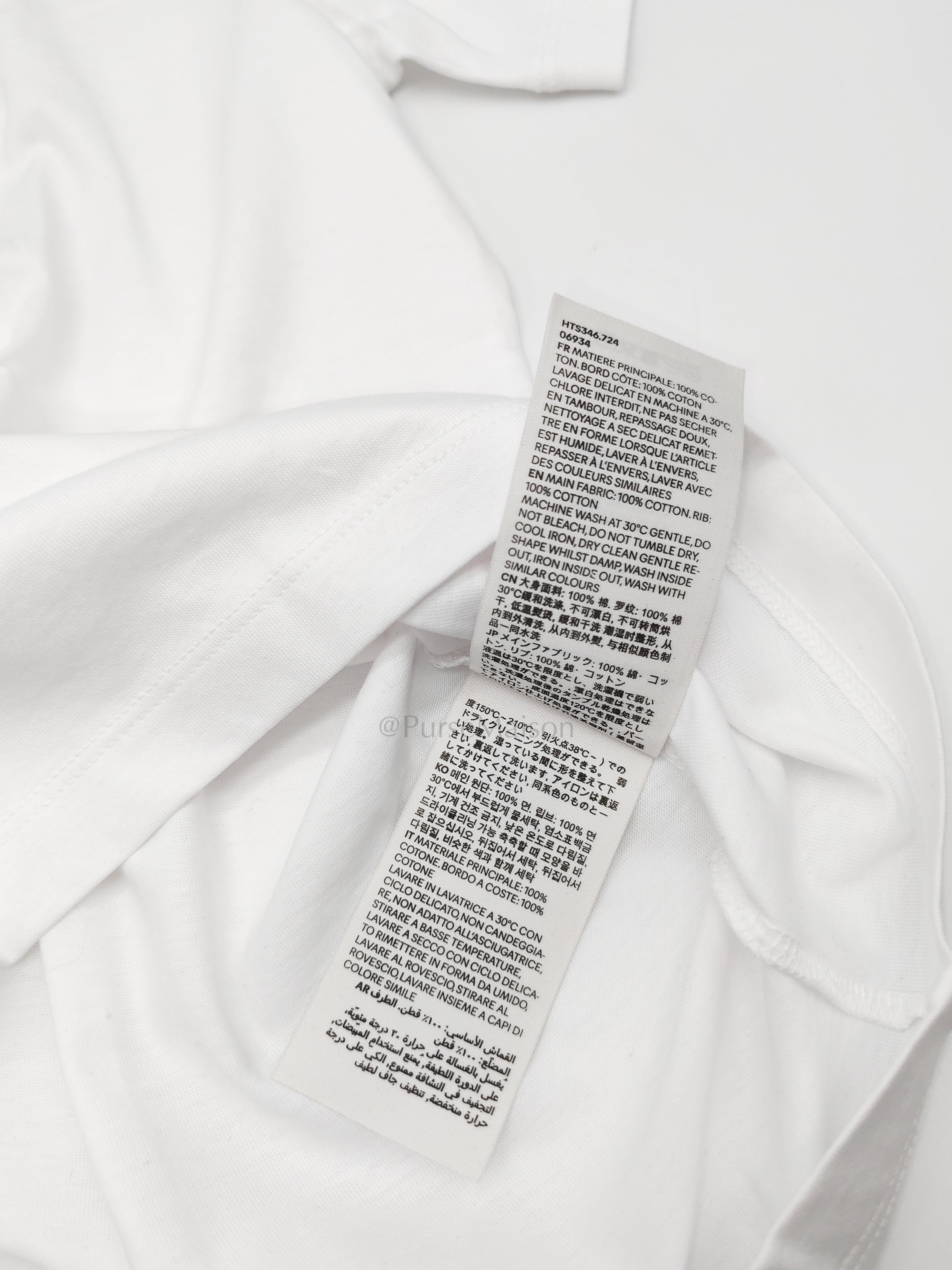 Ami De Coeur Cotton T-Shirt in White Size Medium | Purse Maison Luxury Bags Shop