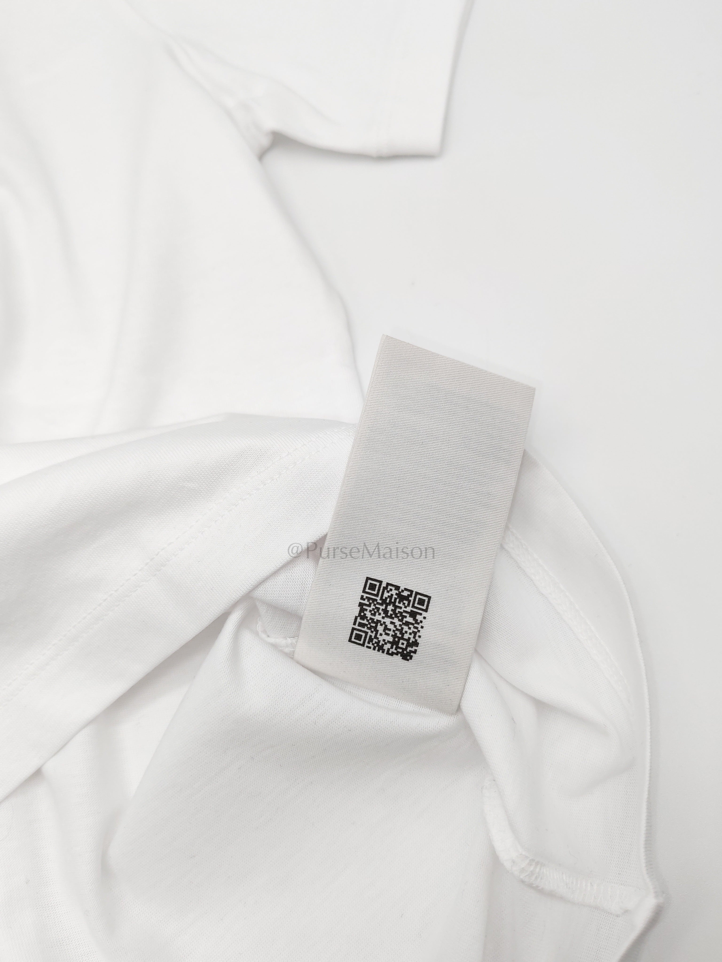 Ami De Coeur Cotton T-Shirt in White Size Medium | Purse Maison Luxury Bags Shop