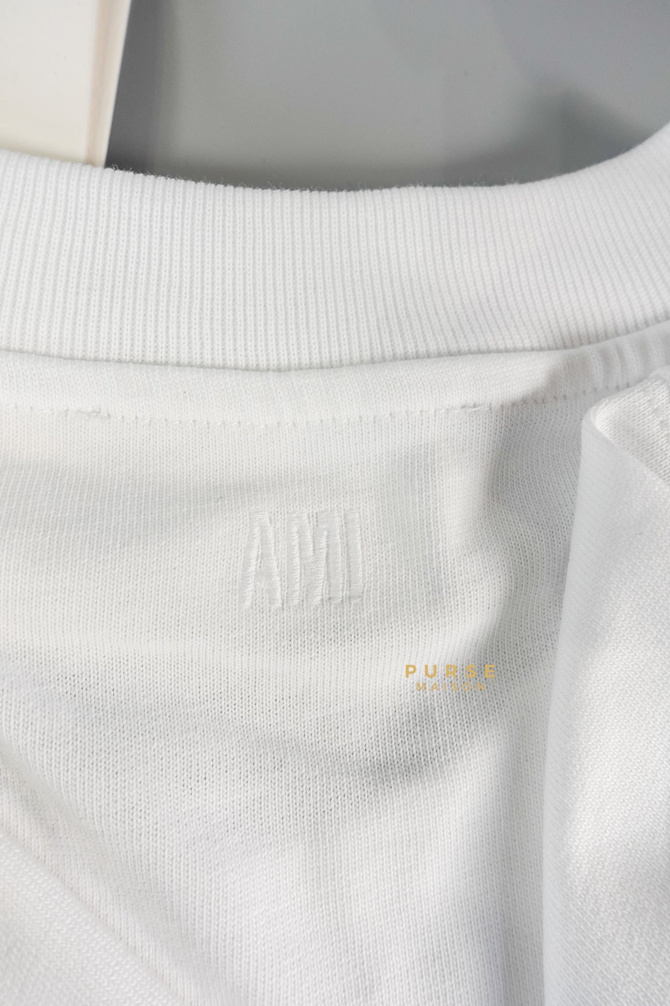 Ami Paris T-Shirt White (Size XS) | Purse Maison Luxury Bags Shop