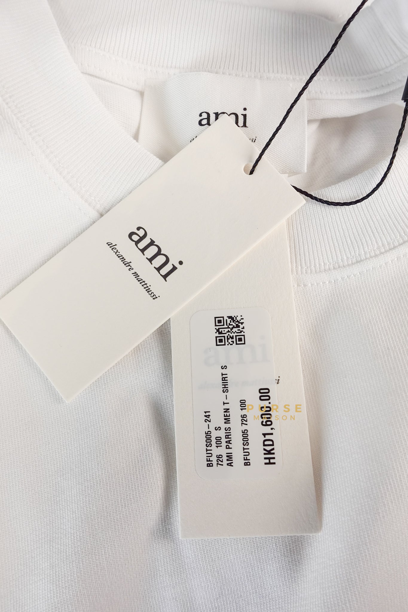 Ami Paris T-Shirt White (Size XS) | Purse Maison Luxury Bags Shop