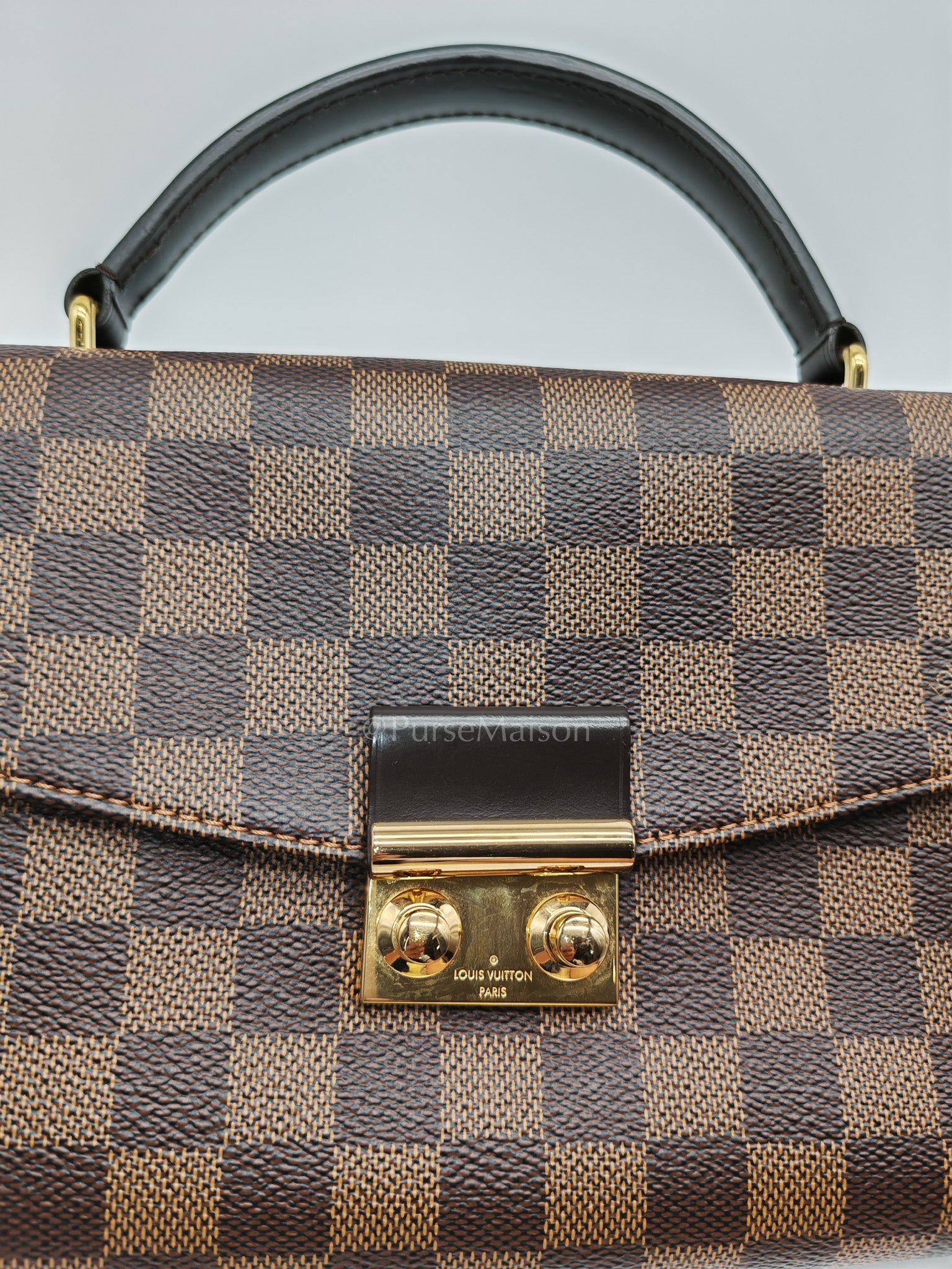 Croisette In Damier Ebene Canvas & Gold Hardware (Datecode: TR4147)