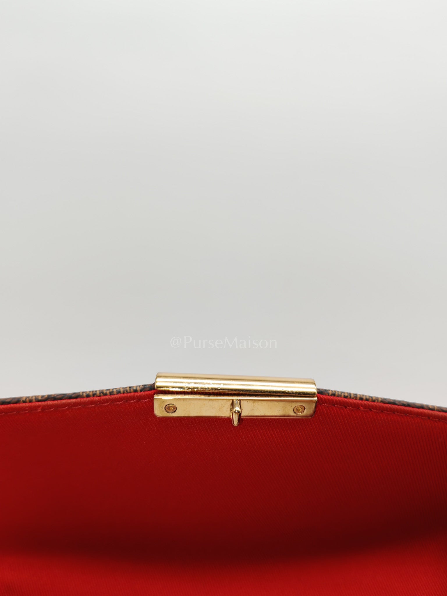 Croisette In Damier Ebene Canvas & Gold Hardware (Datecode: TR4147)