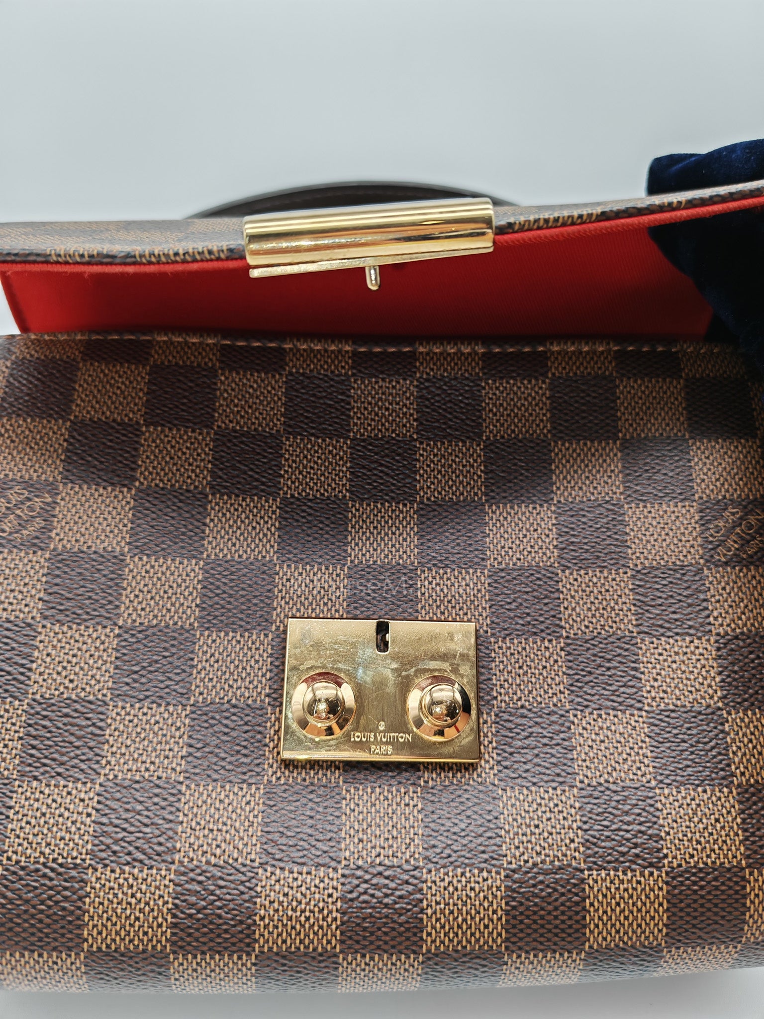Croisette In Damier Ebene Canvas & Gold Hardware (Datecode: TR4147)