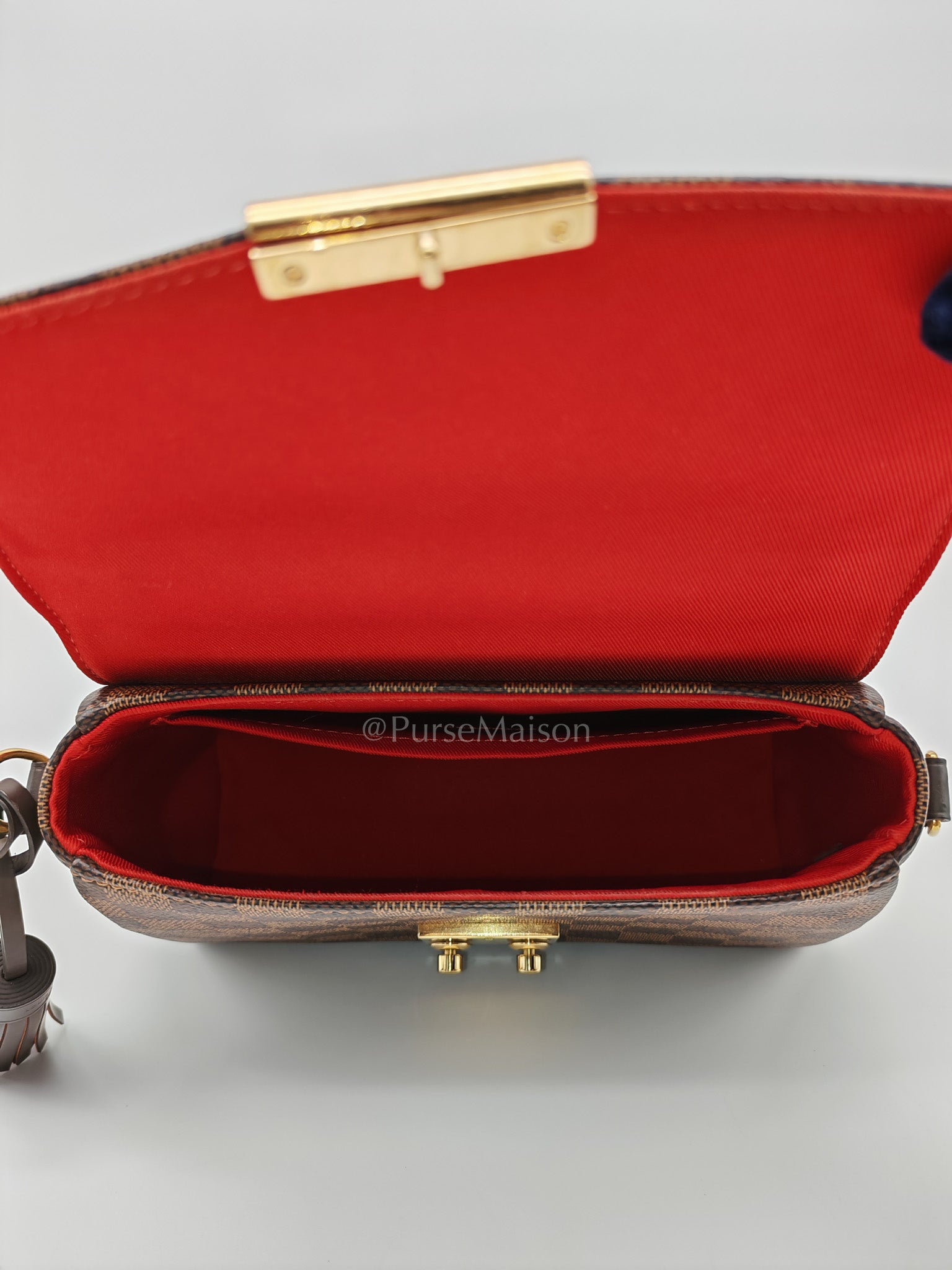 Croisette In Damier Ebene Canvas & Gold Hardware (Datecode: TR4147)