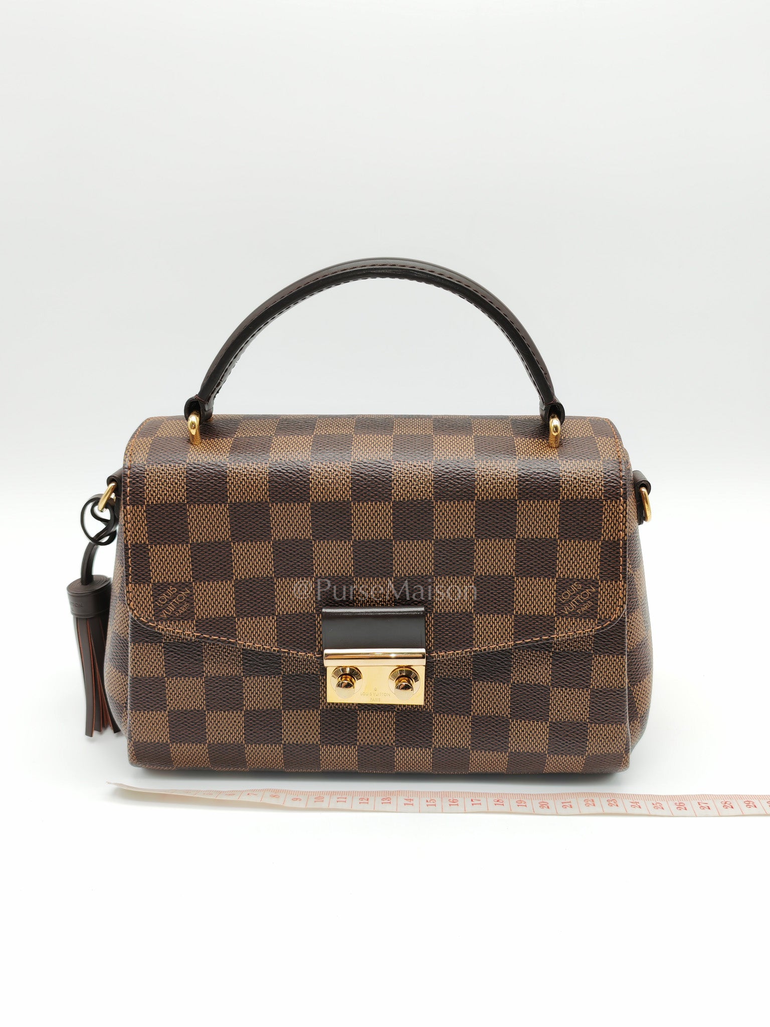Croisette In Damier Ebene Canvas & Gold Hardware (Datecode: TR4147)