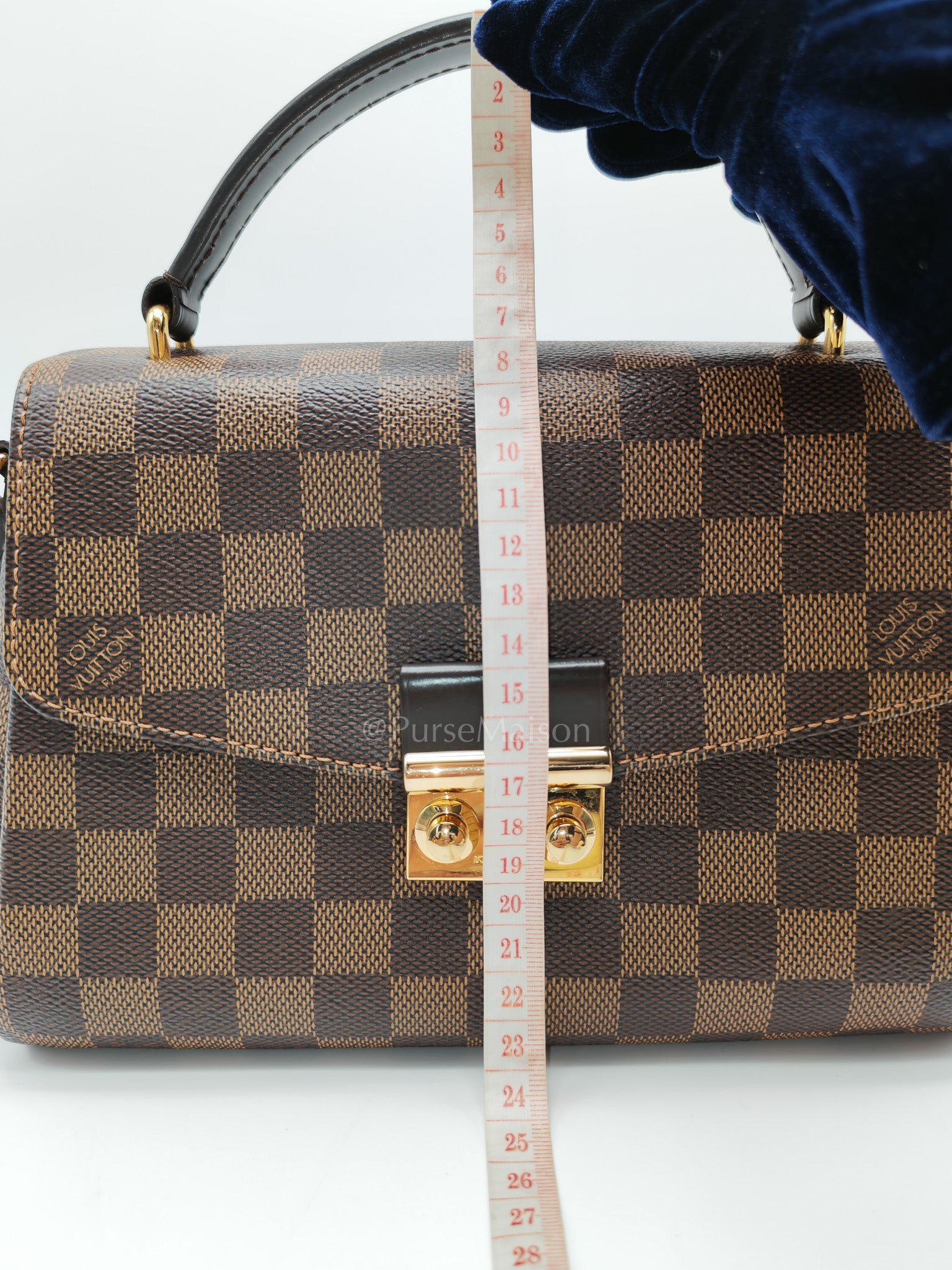 Croisette In Damier Ebene Canvas & Gold Hardware (Datecode: TR4147)