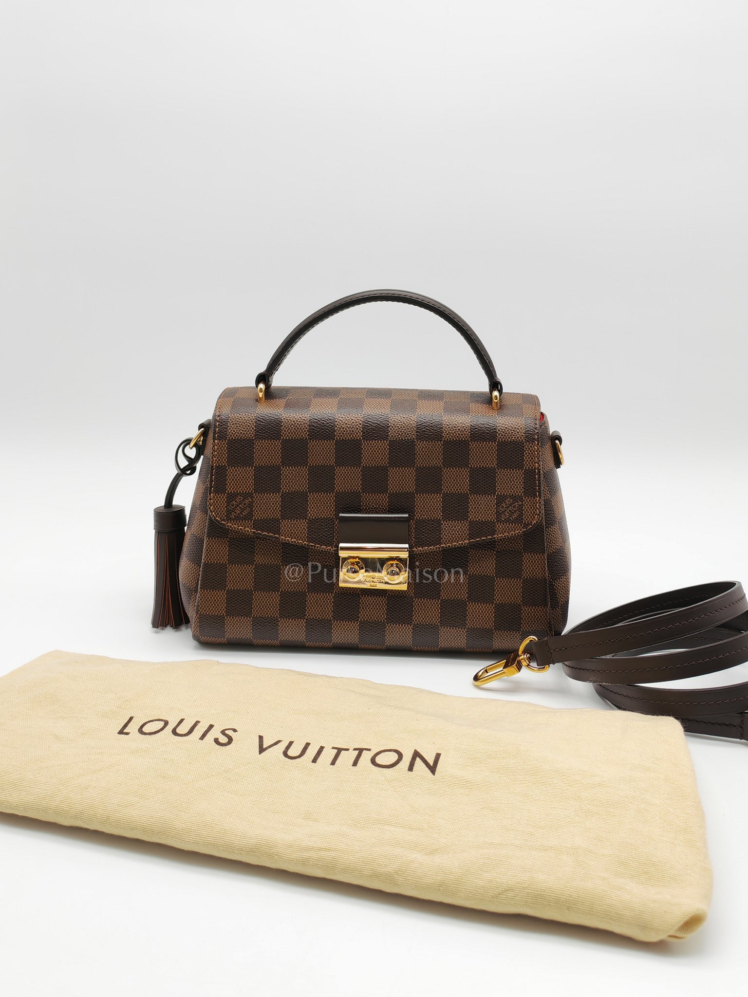 Croisette In Damier Ebene Canvas & Gold Hardware (Datecode: TR4147)