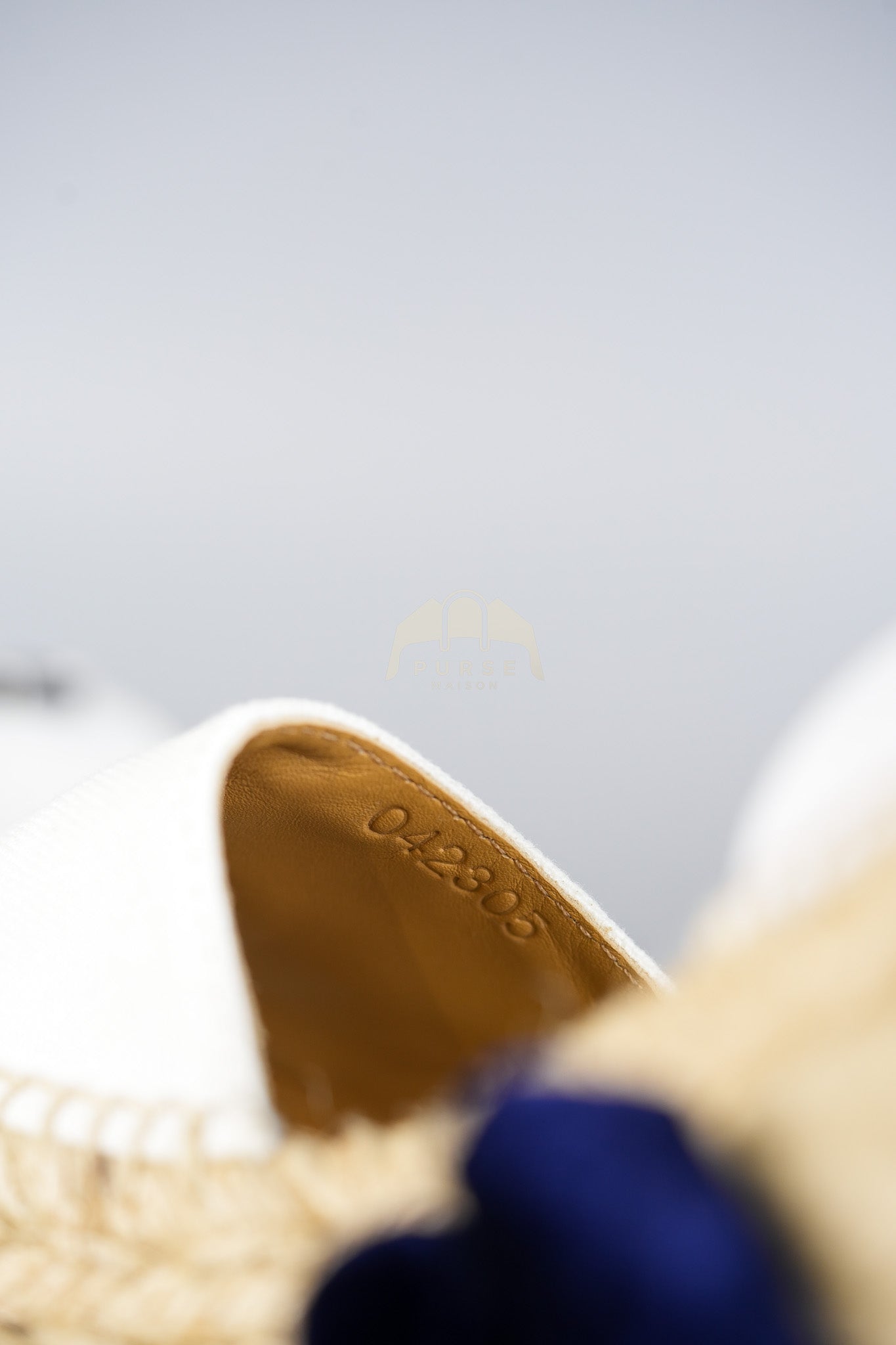 Anagram White Canvas Wedge Sandals Size 37EU (24cm) | Purse Maison Luxury Bags Shop