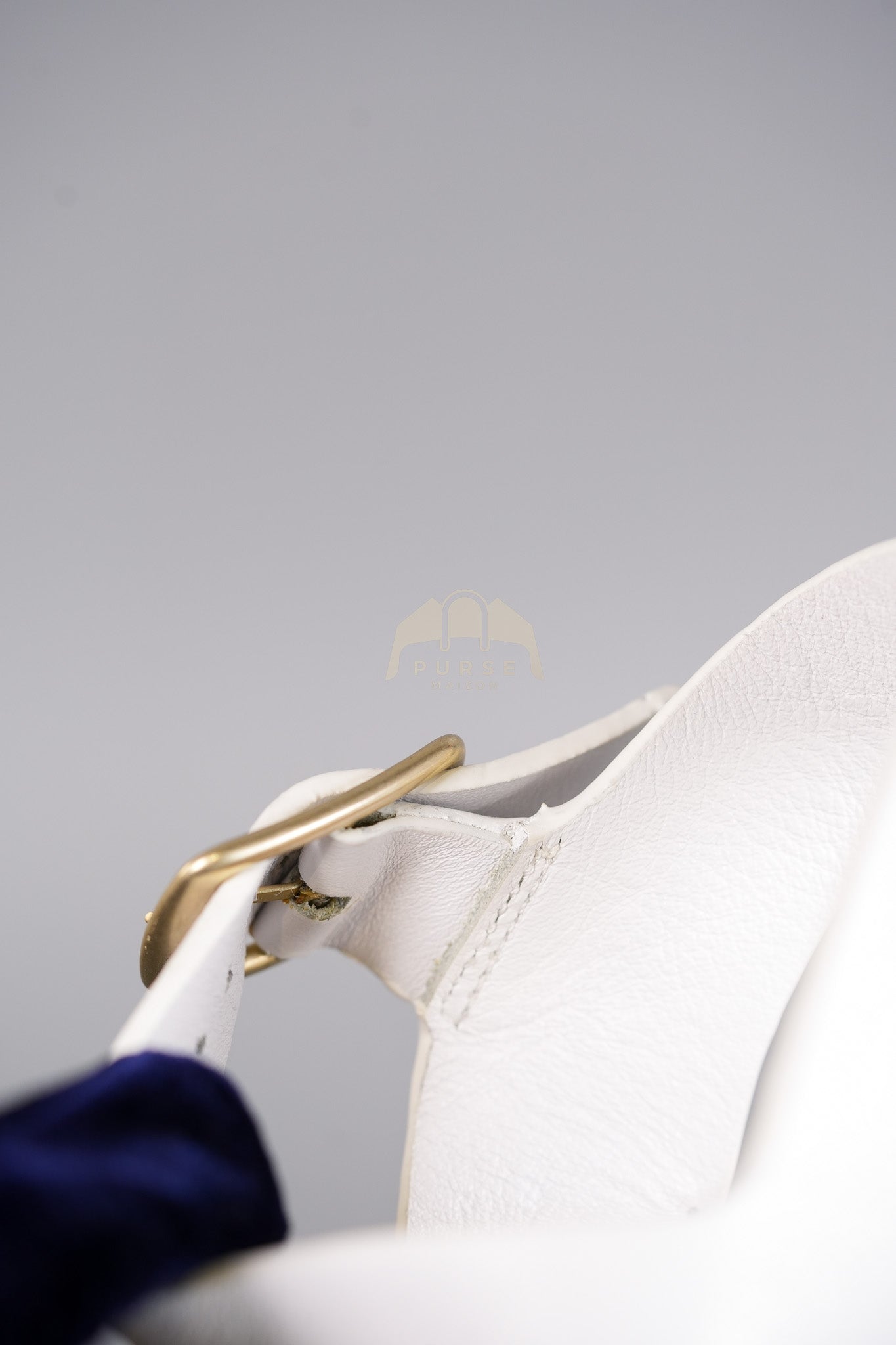 Anagram White Canvas Wedge Sandals Size 37EU (24cm) | Purse Maison Luxury Bags Shop