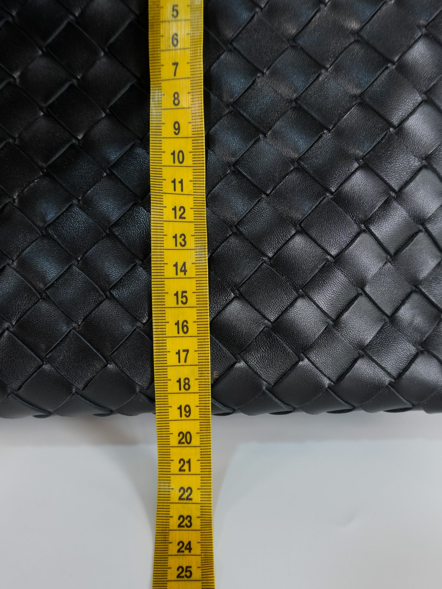 Andiamo in Small Black Intrecciato Leather | Purse Maison Luxury Bags Shop