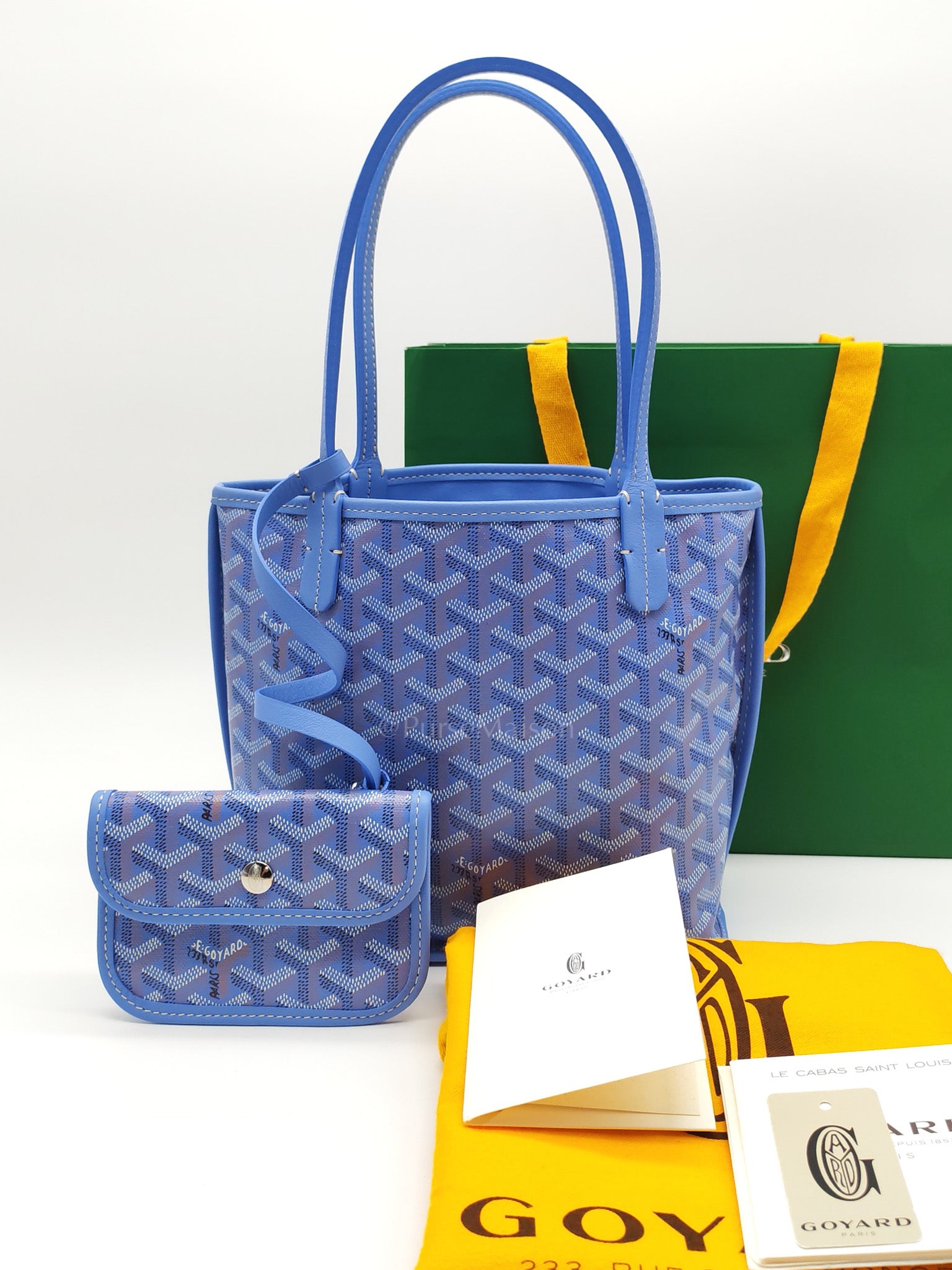 Mini Anjou in Iris/Fuchsia Goyardine Coated Canvas (2025 Limited Edition)