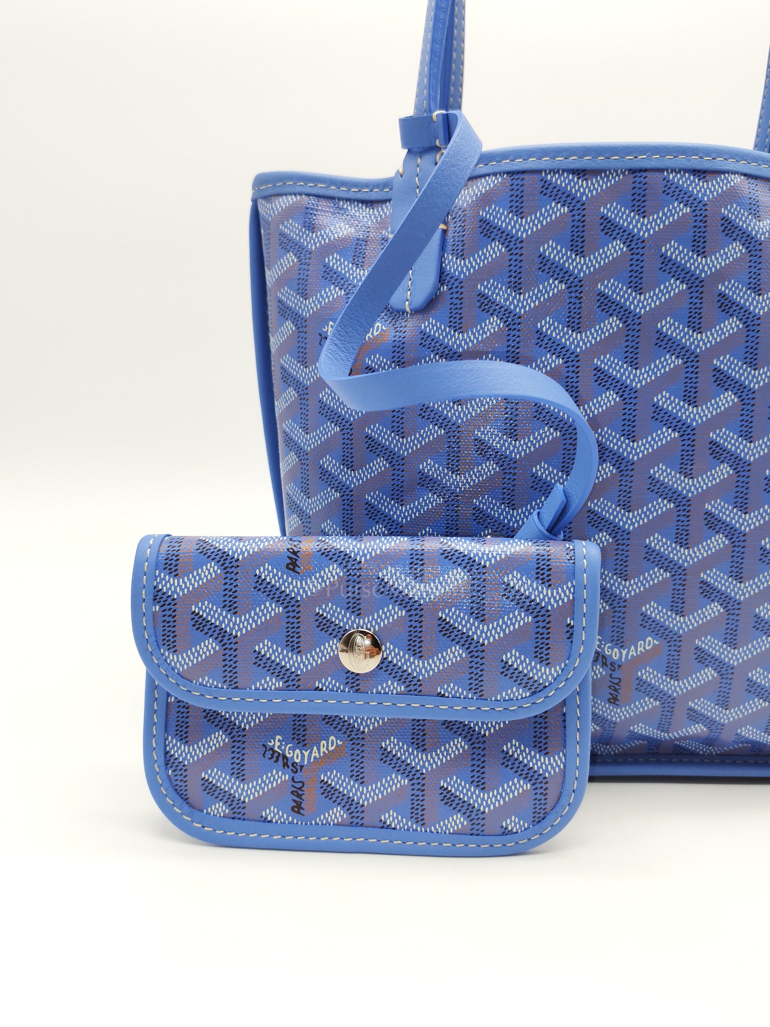 Mini Anjou in Iris/Fuchsia Goyardine Coated Canvas (2025 Limited Edition)