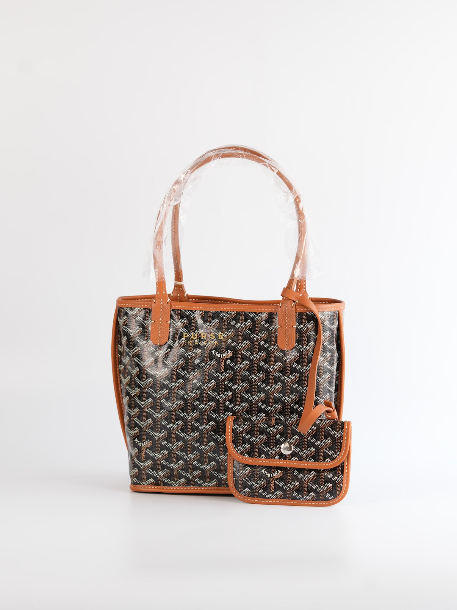 Anjou Mini Black/Tan Tote Bag | Purse Maison Luxury Bags Shop