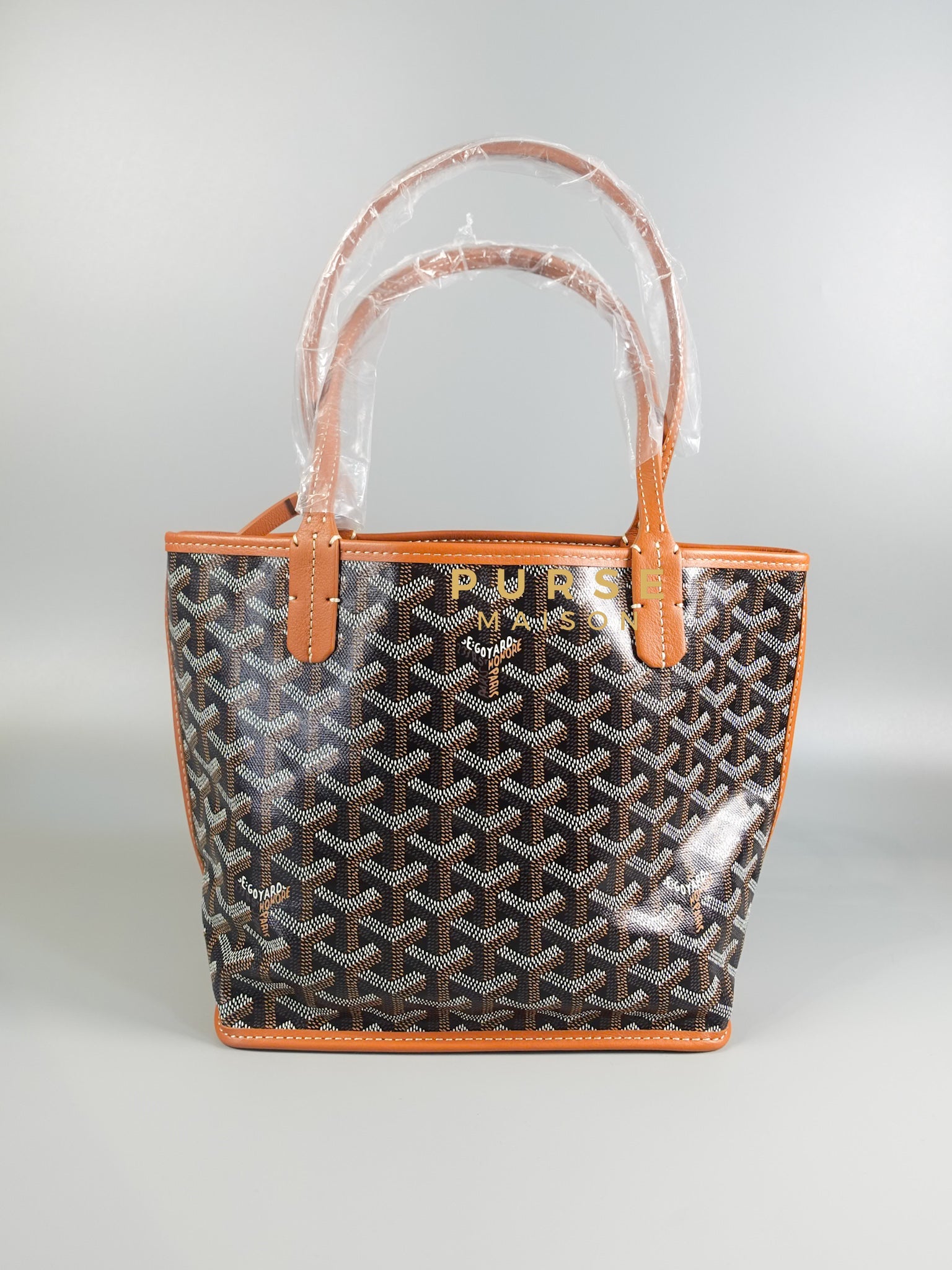 Anjou Mini Black/Tan Tote Bag | Purse Maison Luxury Bags Shop