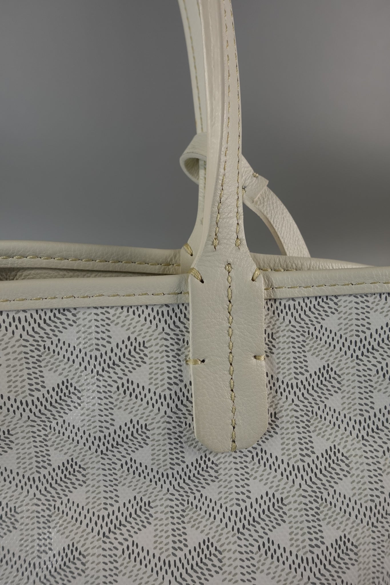 Anjou Mini Blanc (White) Tote Bag | Purse Maison Luxury Bags Shop