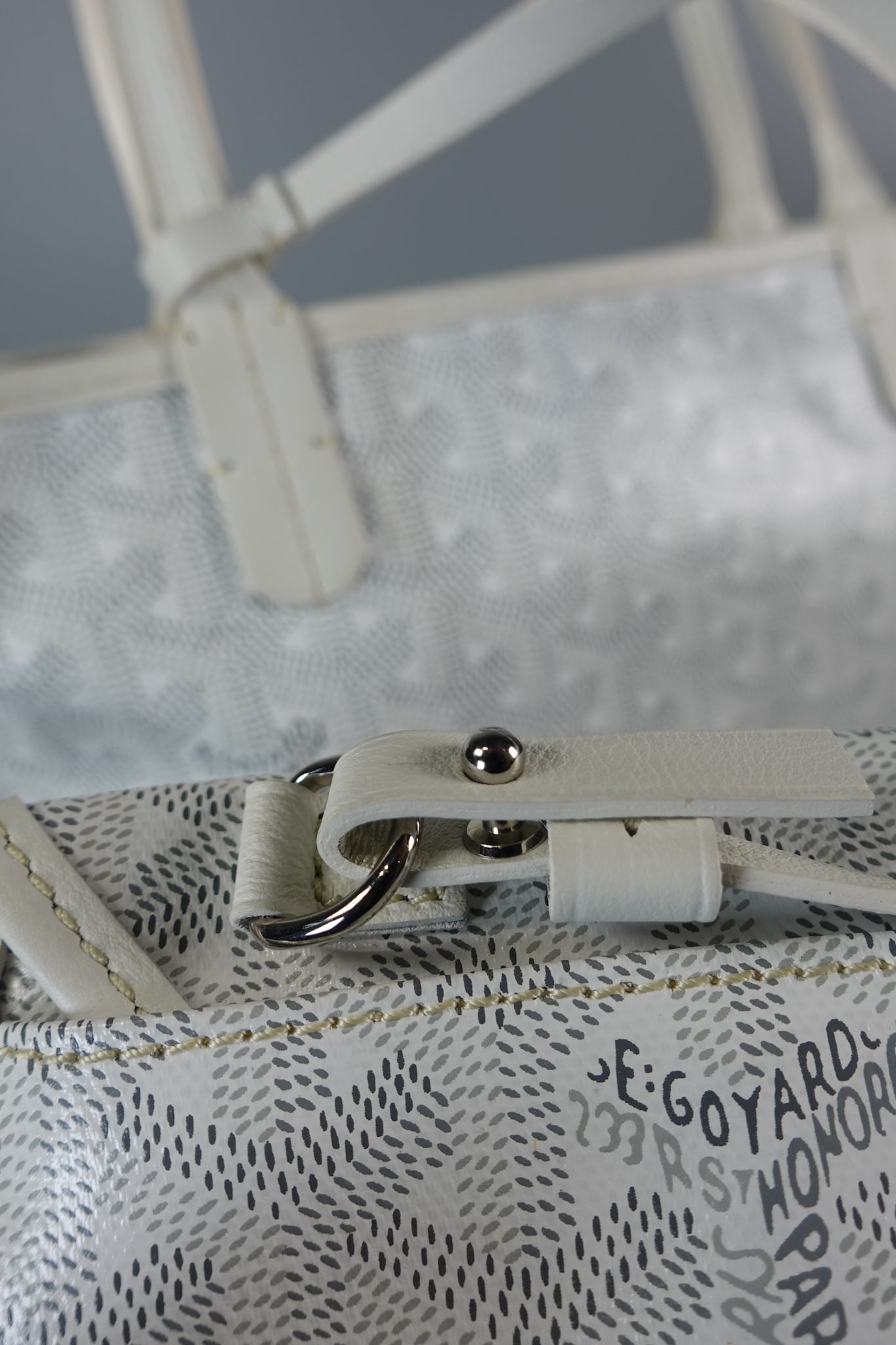 Anjou Mini Blanc (White) Tote Bag | Purse Maison Luxury Bags Shop