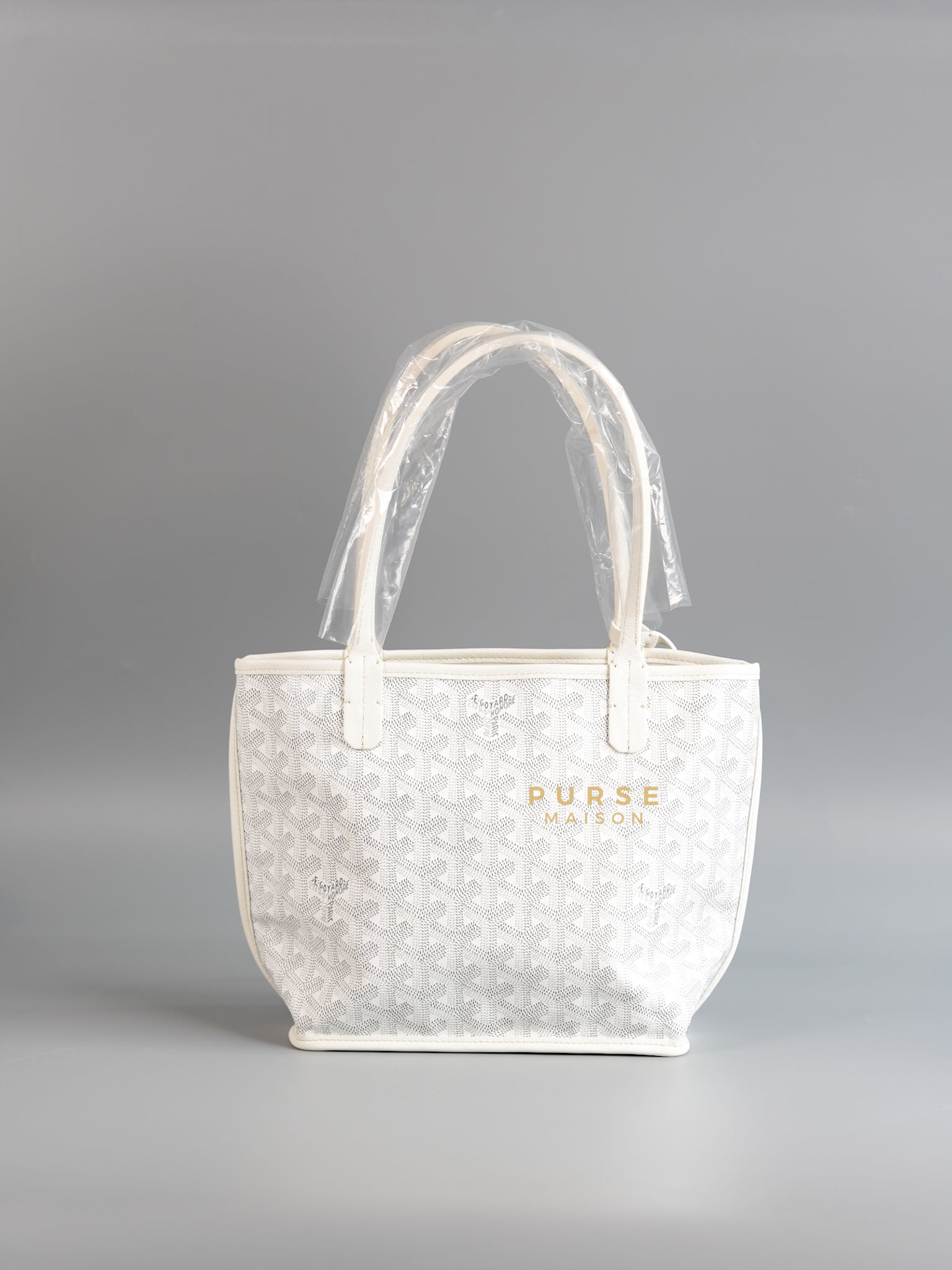 Anjou Mini Blanc (White) Tote Bag | Purse Maison Luxury Bags Shop