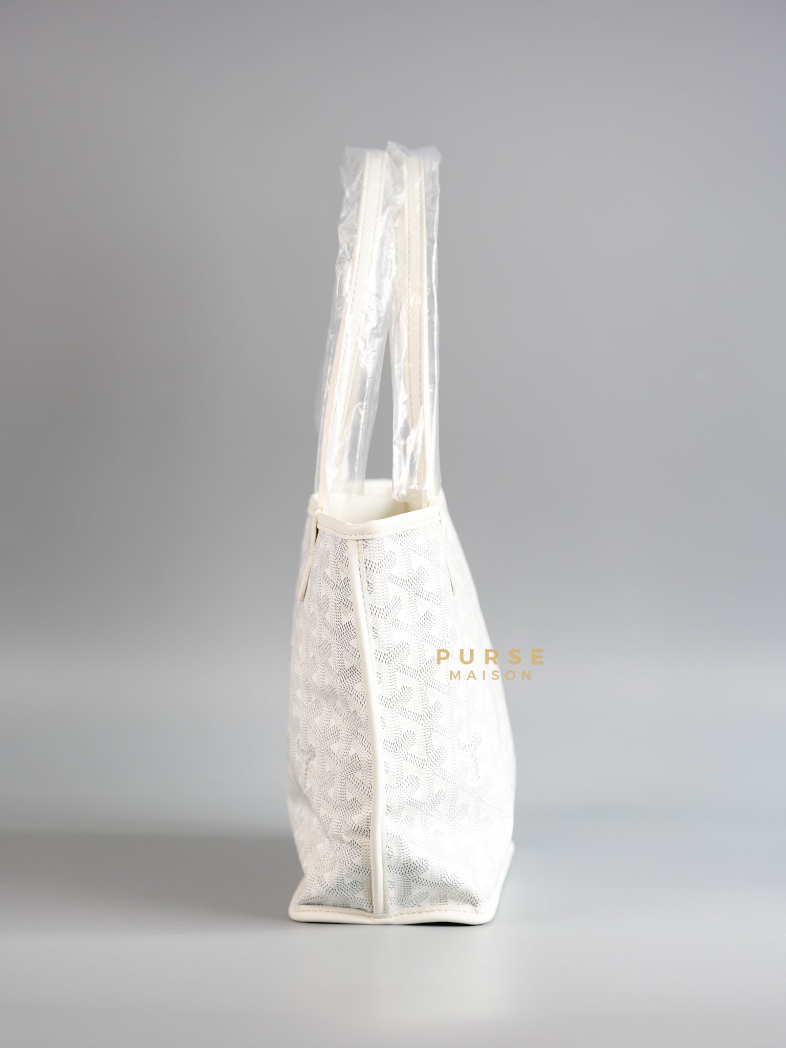 Anjou Mini Blanc (White) Tote Bag | Purse Maison Luxury Bags Shop