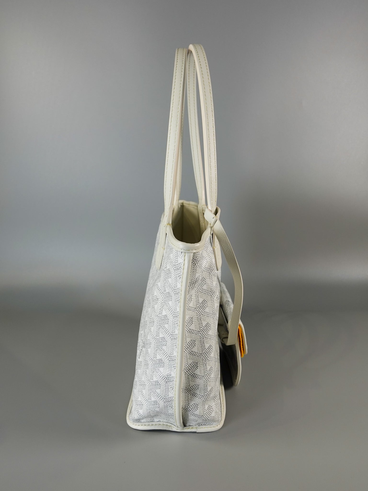 Anjou Mini Blanc (White) Tote Bag | Purse Maison Luxury Bags Shop