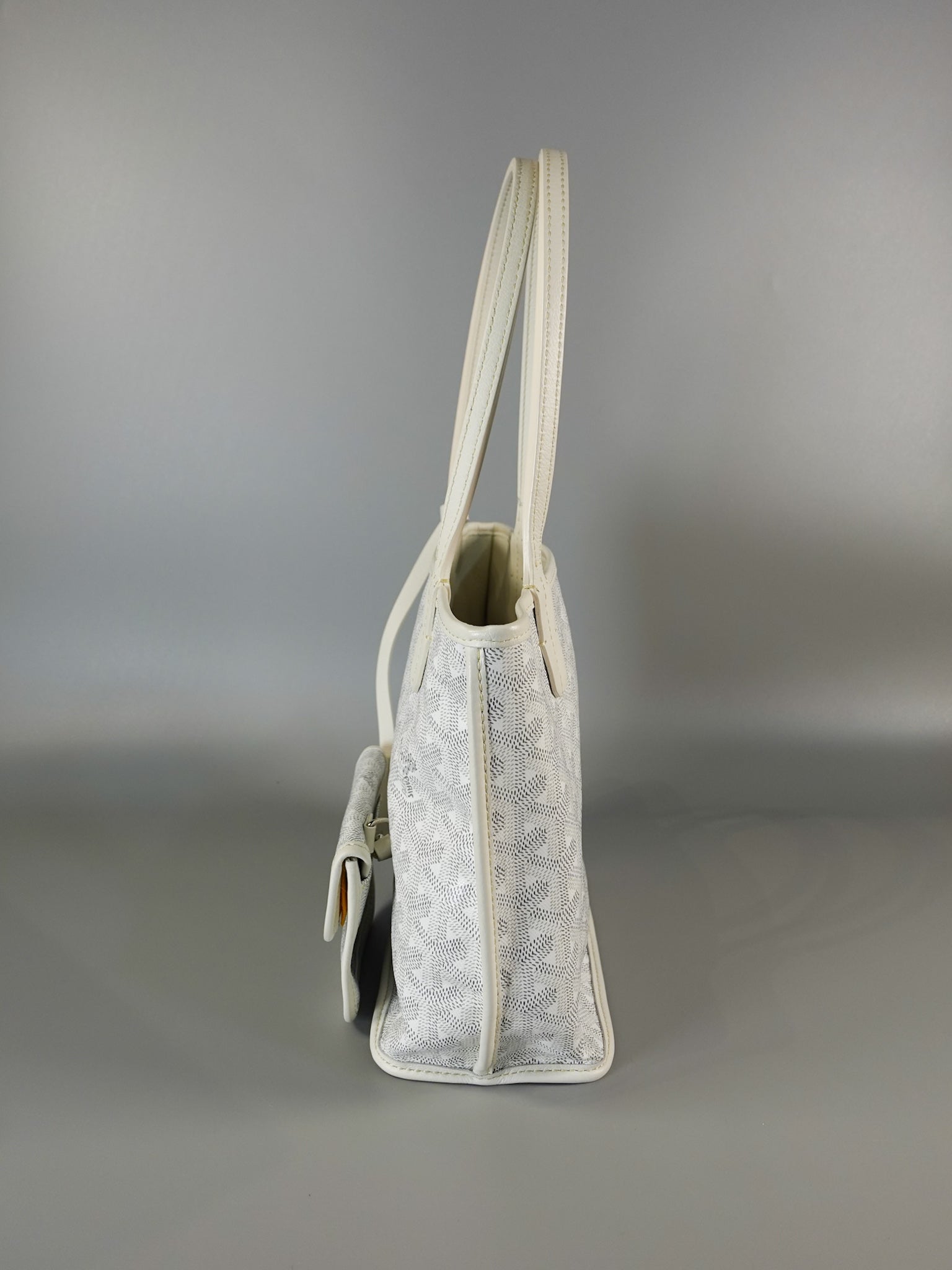 Anjou Mini Blanc (White) Tote Bag | Purse Maison Luxury Bags Shop