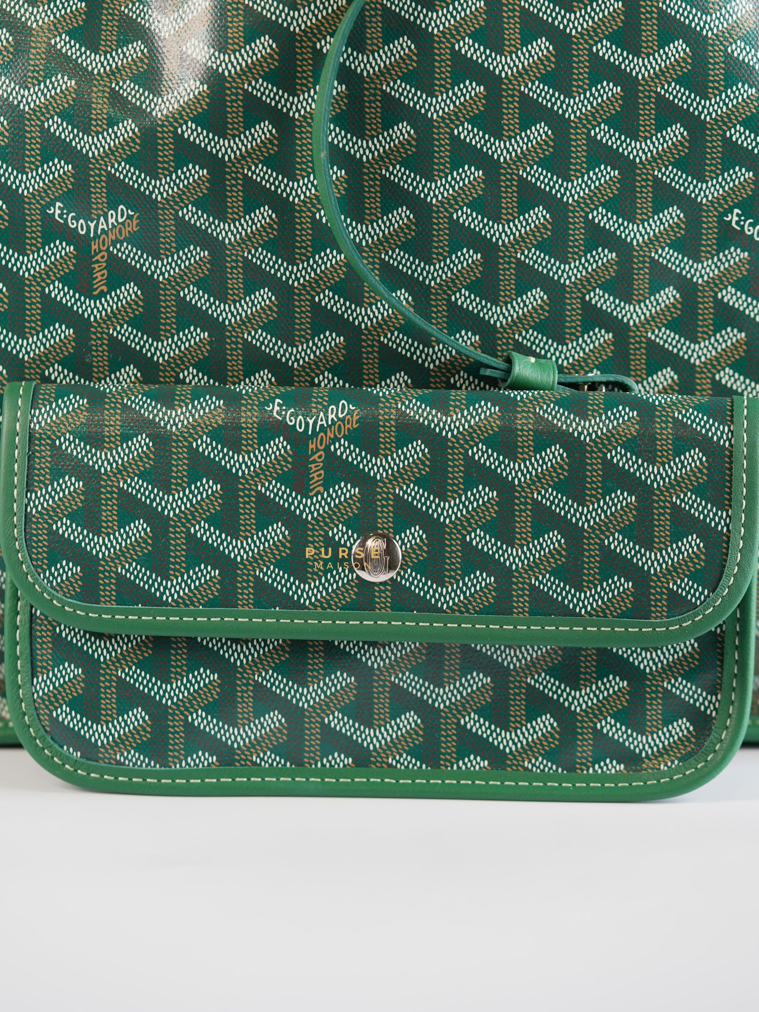 Anjou PM in Green Tote Bag | Purse Maison Luxury Bags Shop