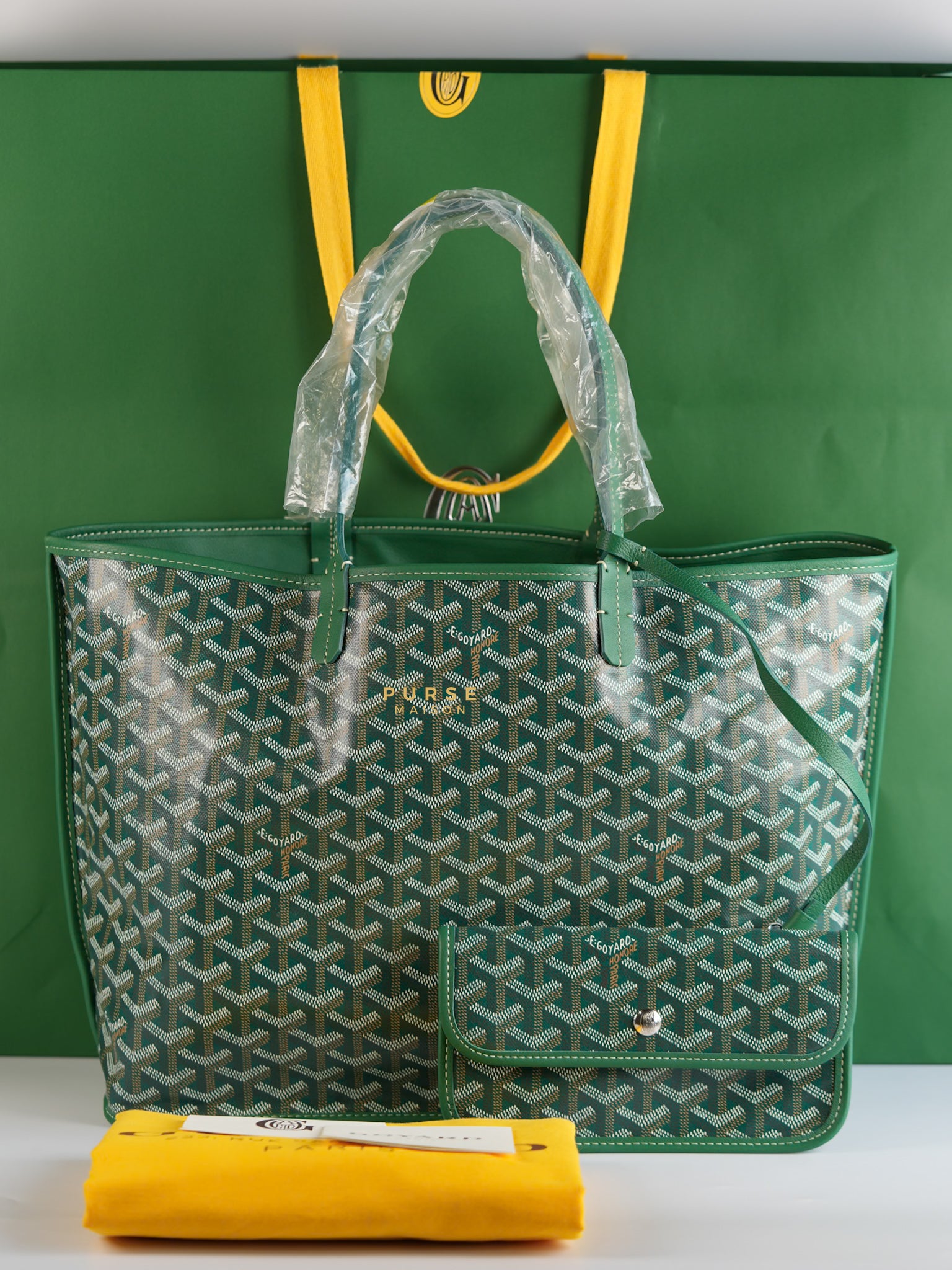 Anjou PM in Green Tote Bag | Purse Maison Luxury Bags Shop