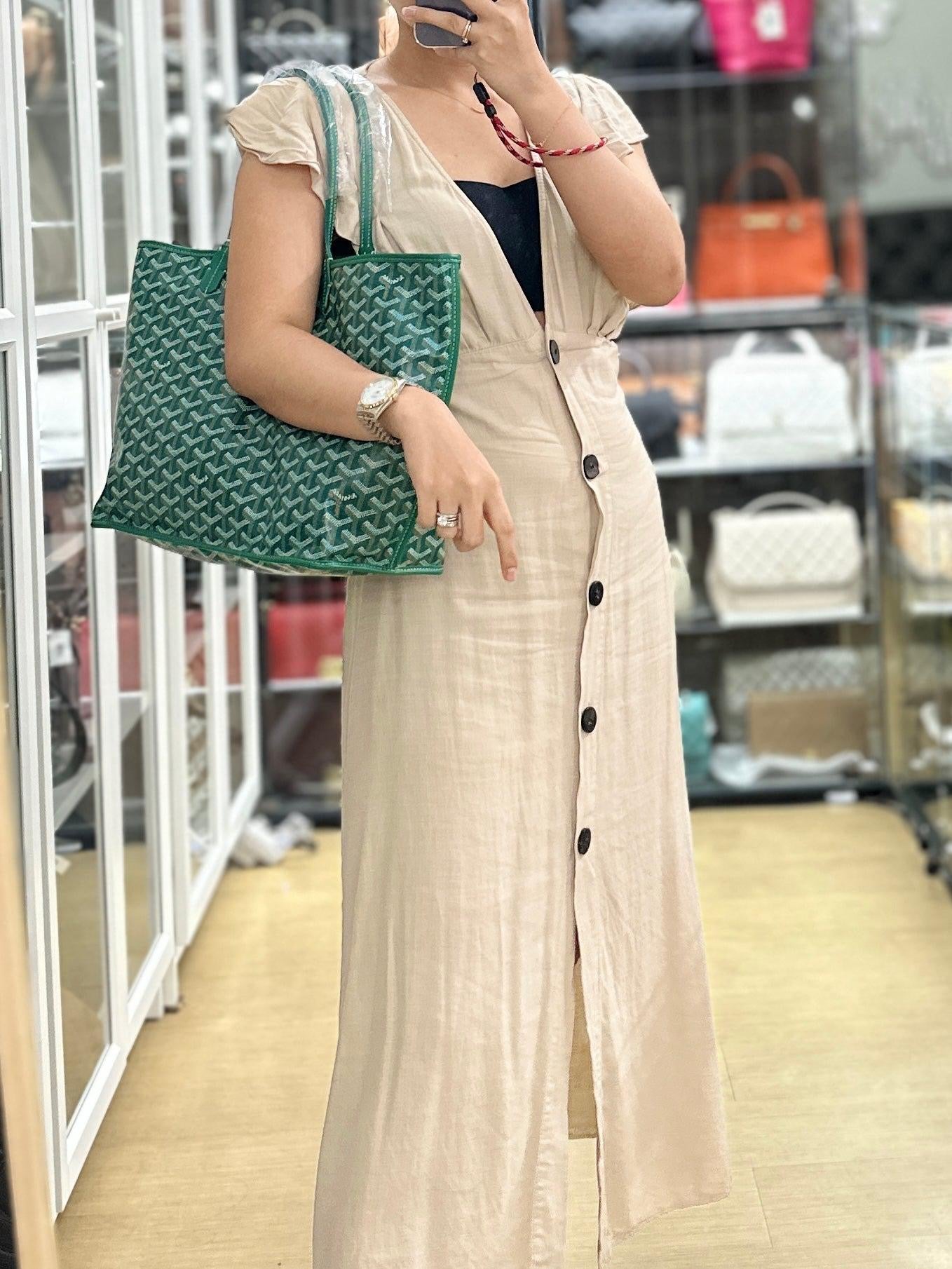 Anjou PM in Green Tote Bag | Purse Maison Luxury Bags Shop