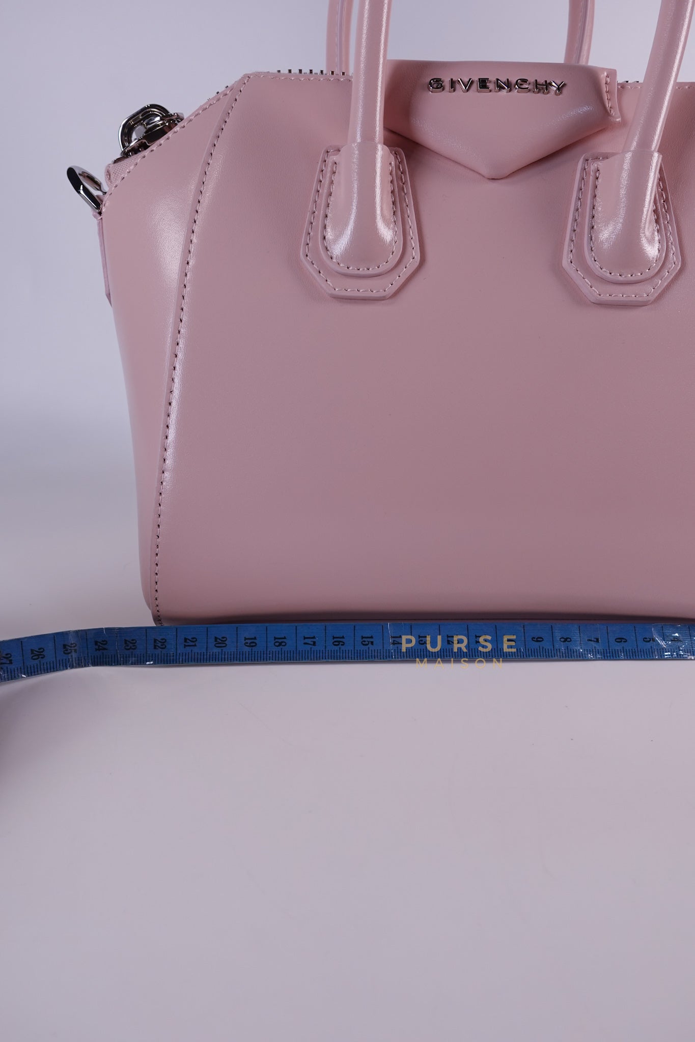 Antigona Chito Mini in Pink Shiny Calfskin Leather | Purse Maison Luxury Bags Shop